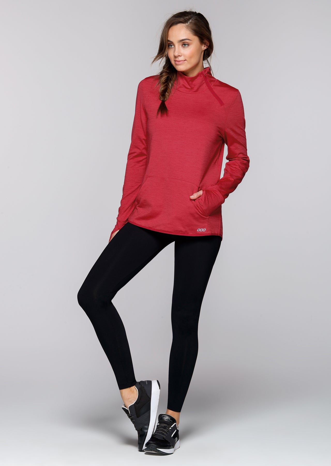 Lorna Jane Marissa Active Jacket - Deep Red Marl