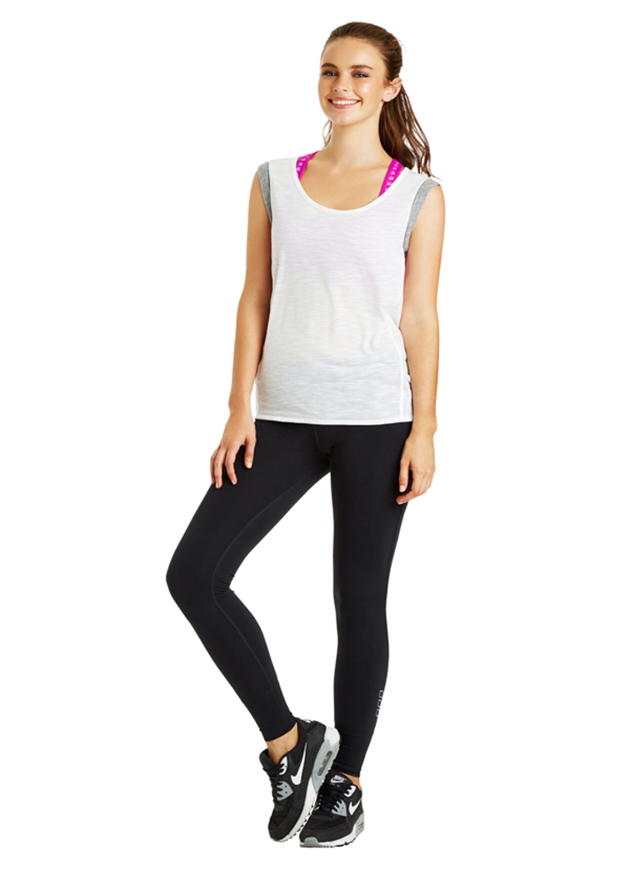 Lorna Jane Marsha Casual Tee - White