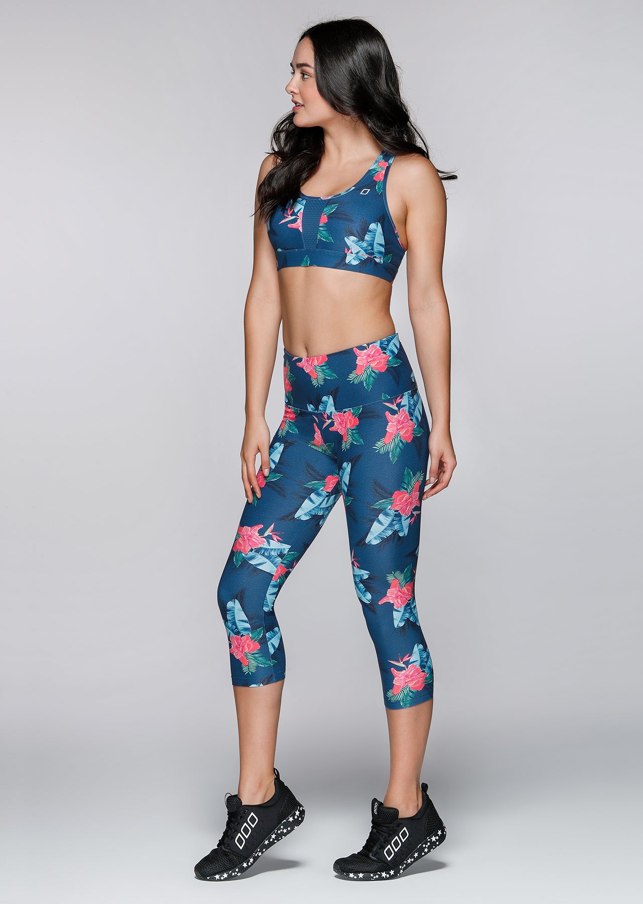 Lorna Jane Maui Tropics High Support Bra - Maui Tropics Print