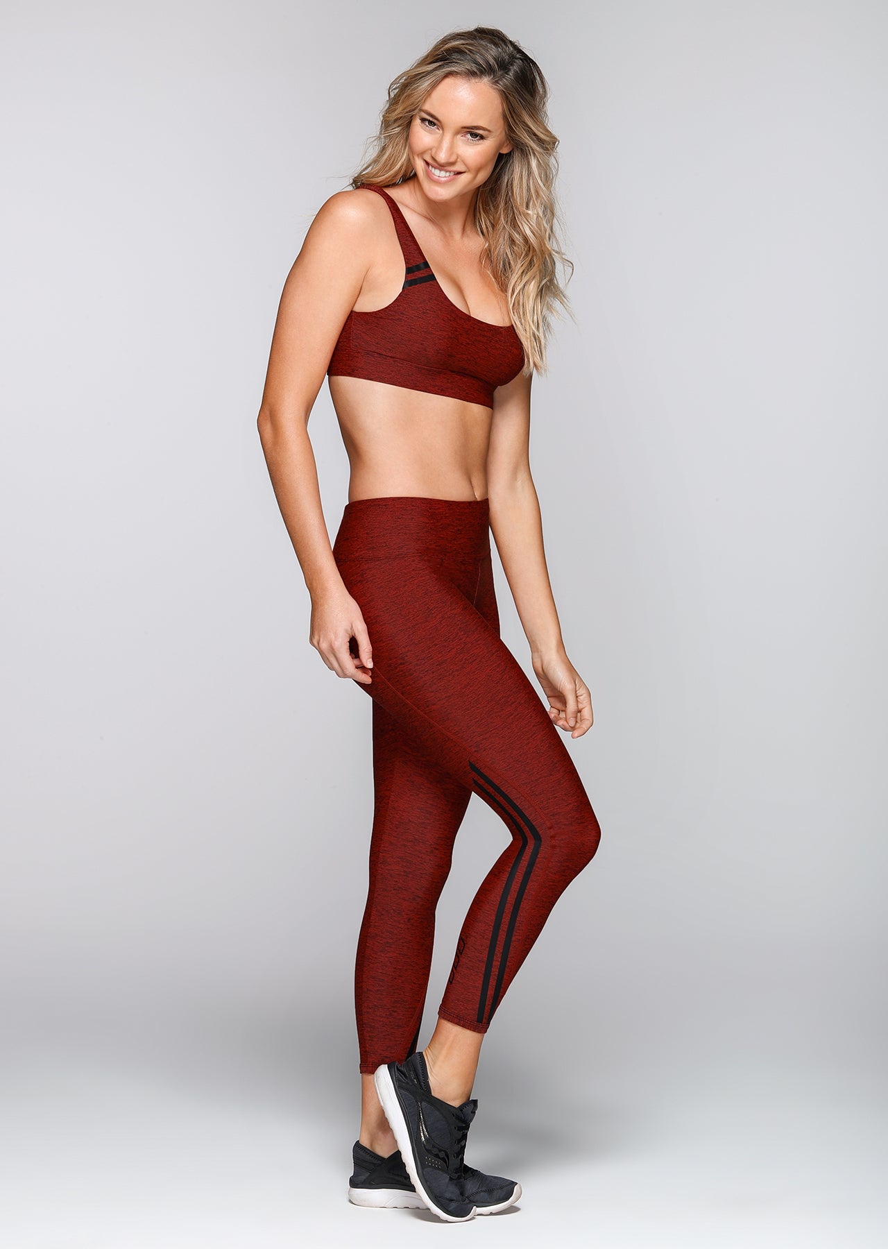 Lorna Jane Metal Core Ankle Biter Tight - Copper Marl