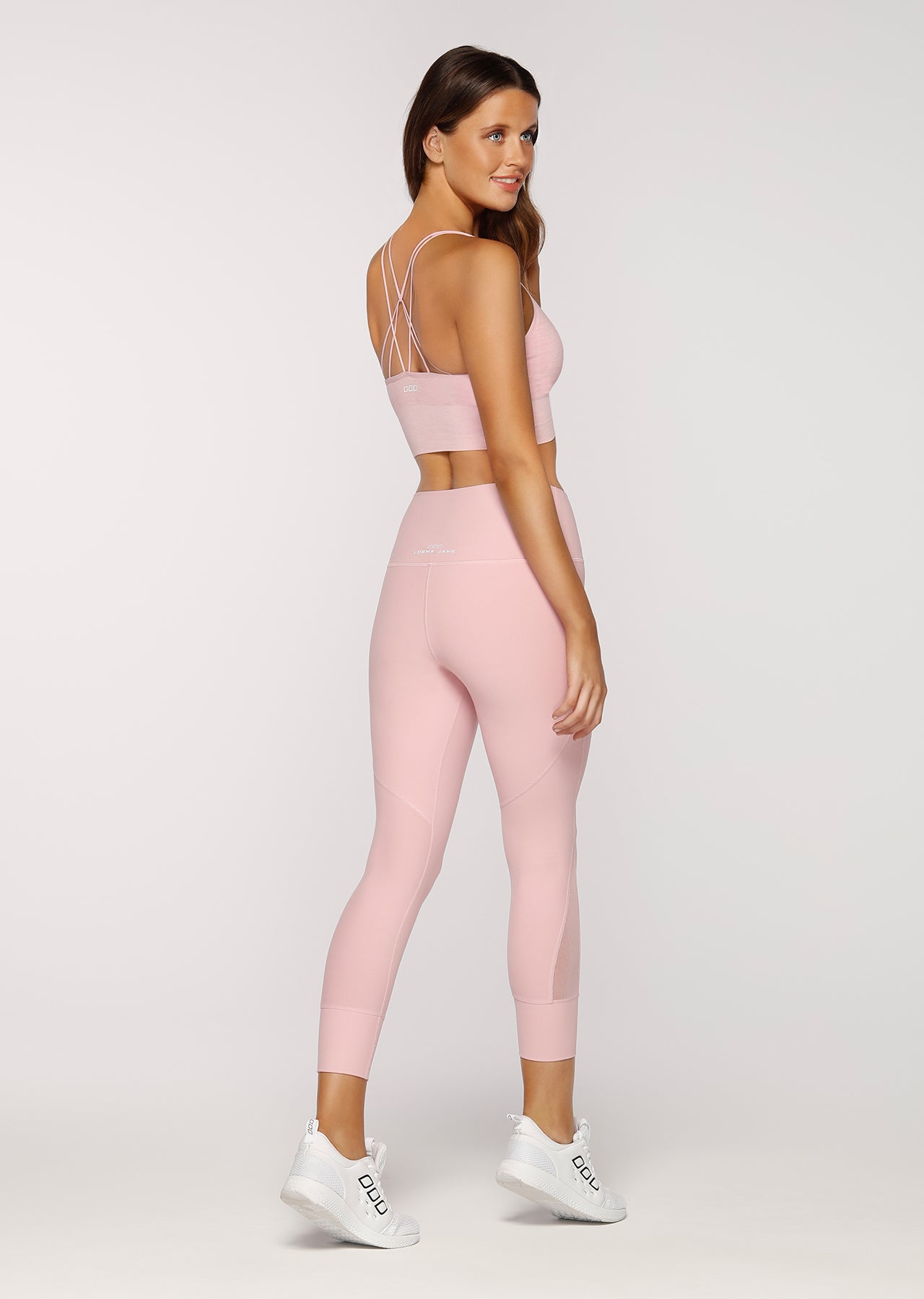 Lorna Jane Morning Light Seamless Bra - Dusty Rose Marl