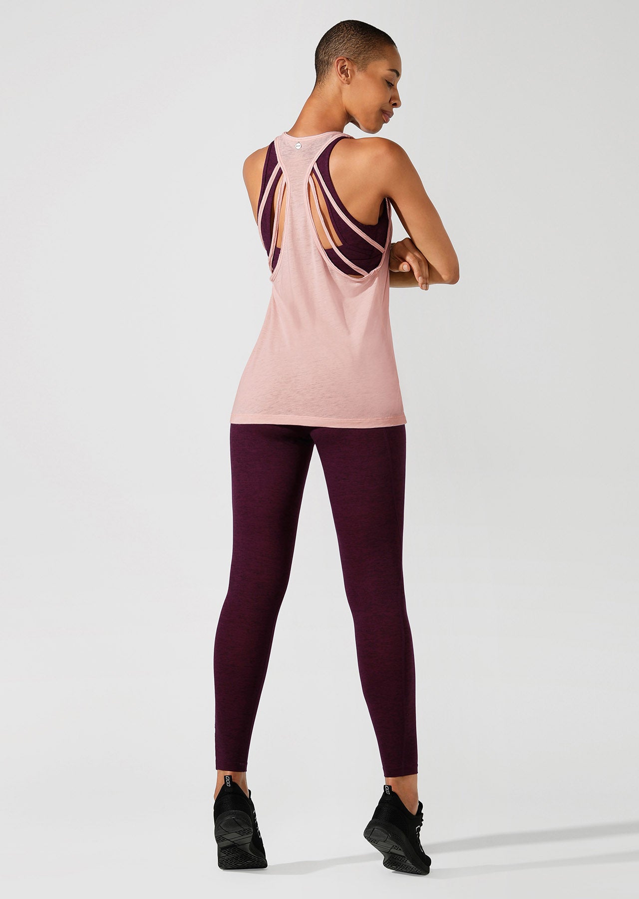 Lorna Jane Move With Ease Tank - Dark Dusty Pink