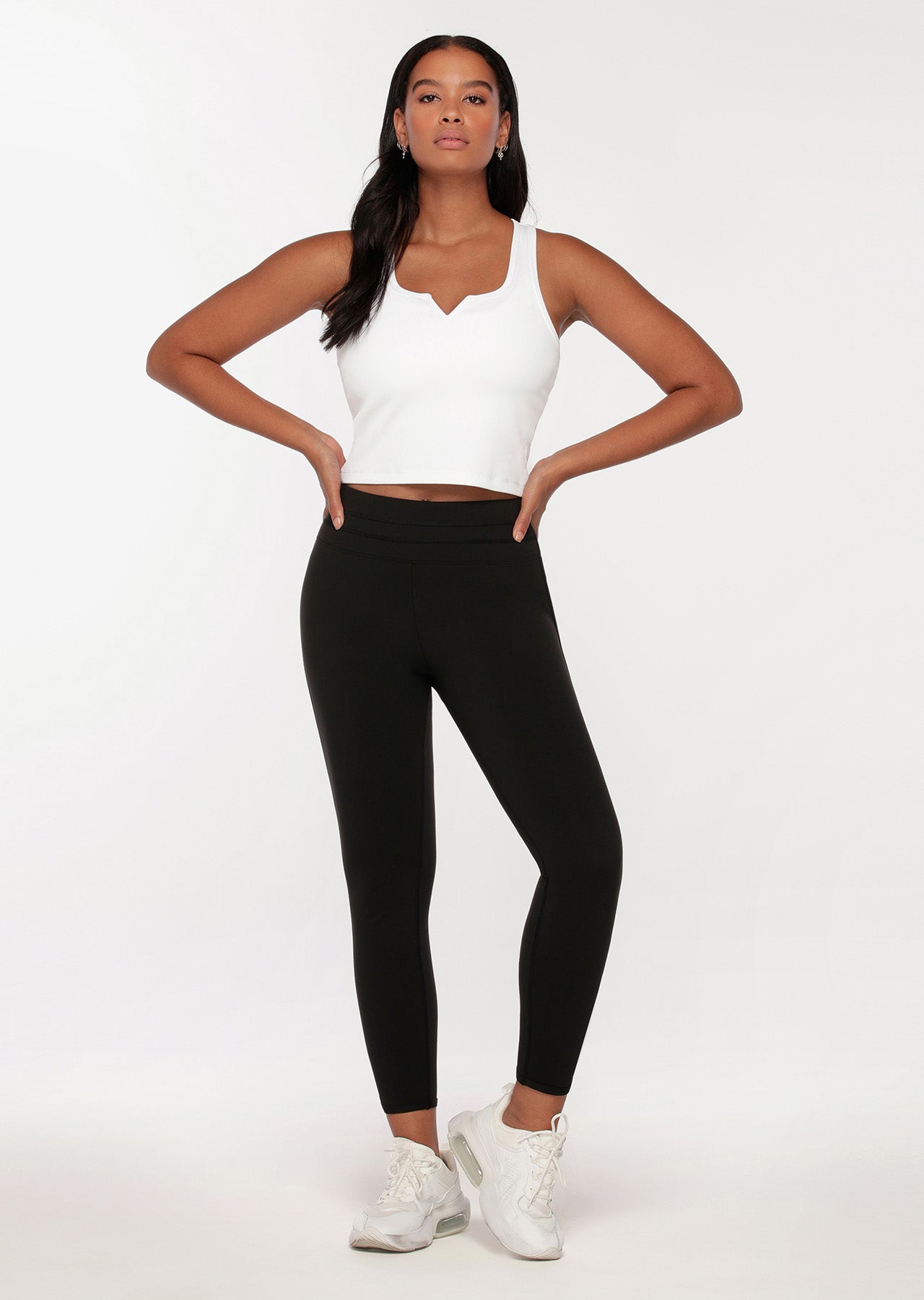 Lorna Jane Muse Rib Active Tank - White