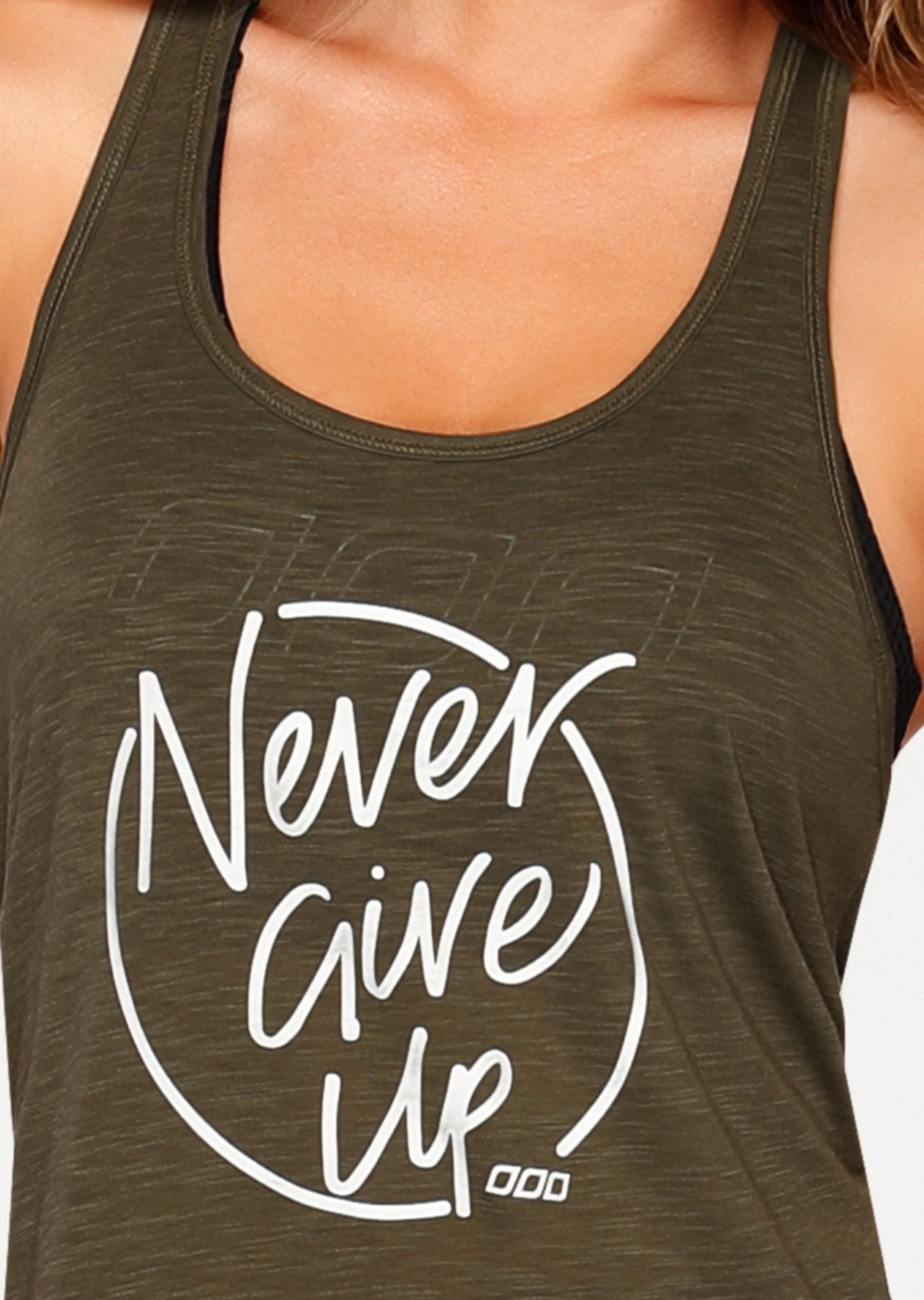 Lorna Jane Never Give Up Tank - Safari