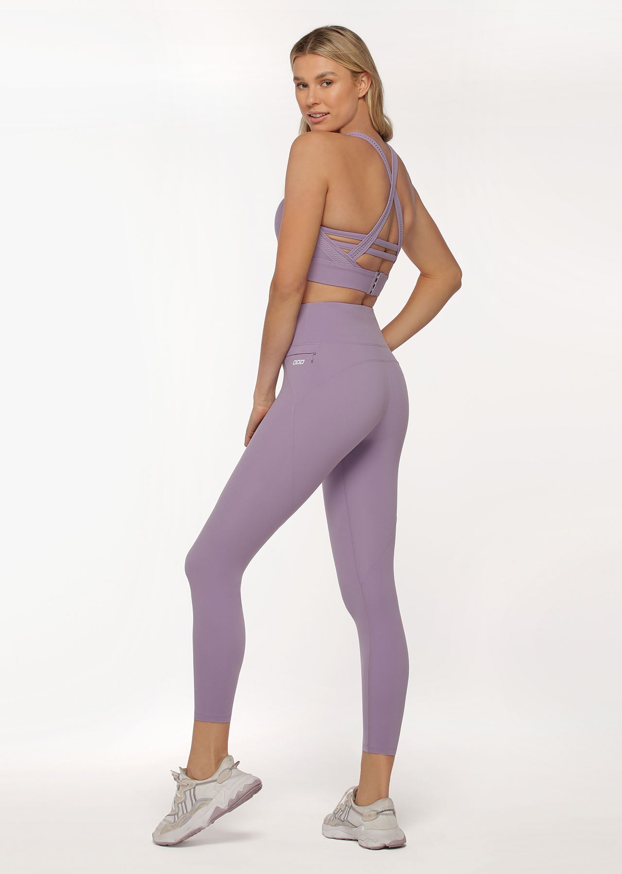 Lorna Jane New Amy Ankle Biter Leggings - Dusted Violet