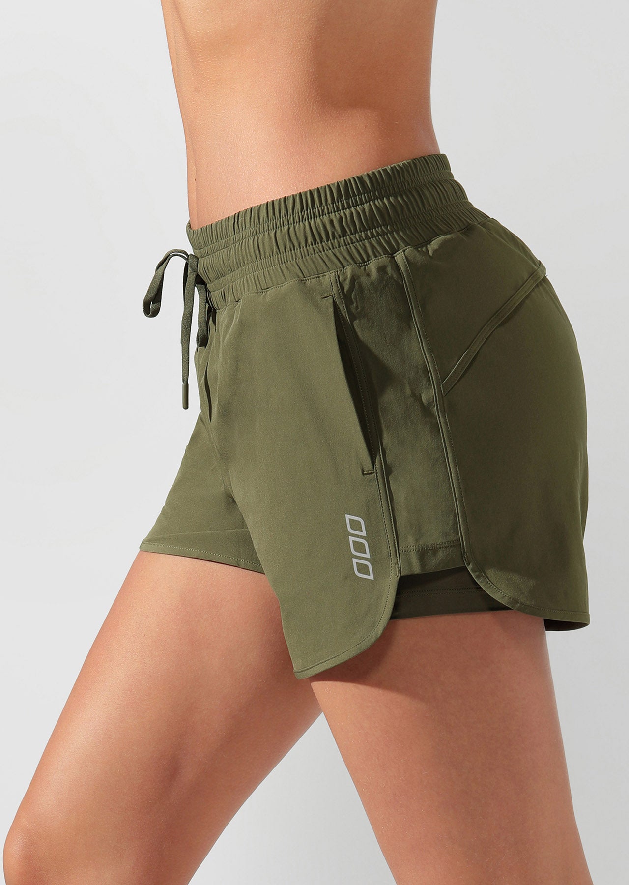 Lorna Jane New LJ Advanced Excel Shorts - Pale Olive
