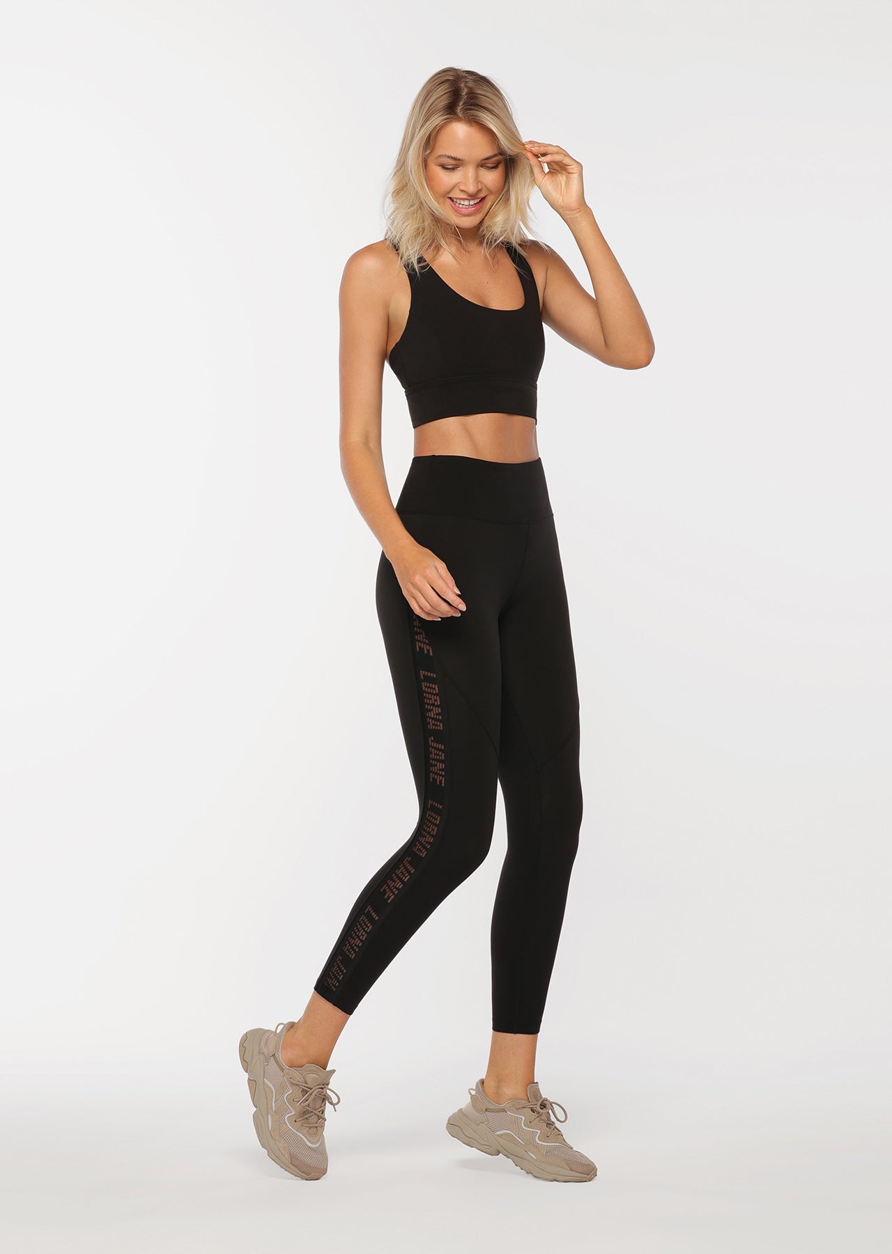 Lorna Jane Nicole Long Line Bra - Black