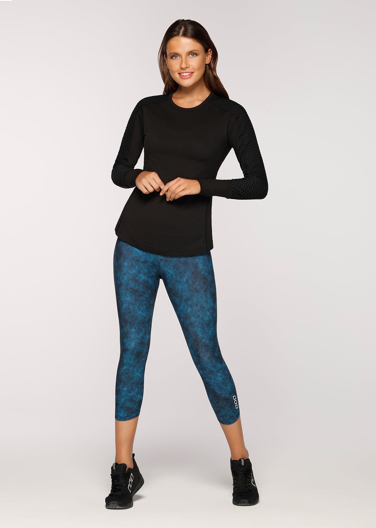 Lorna Jane Nightfall L/Slv Active Top - Black