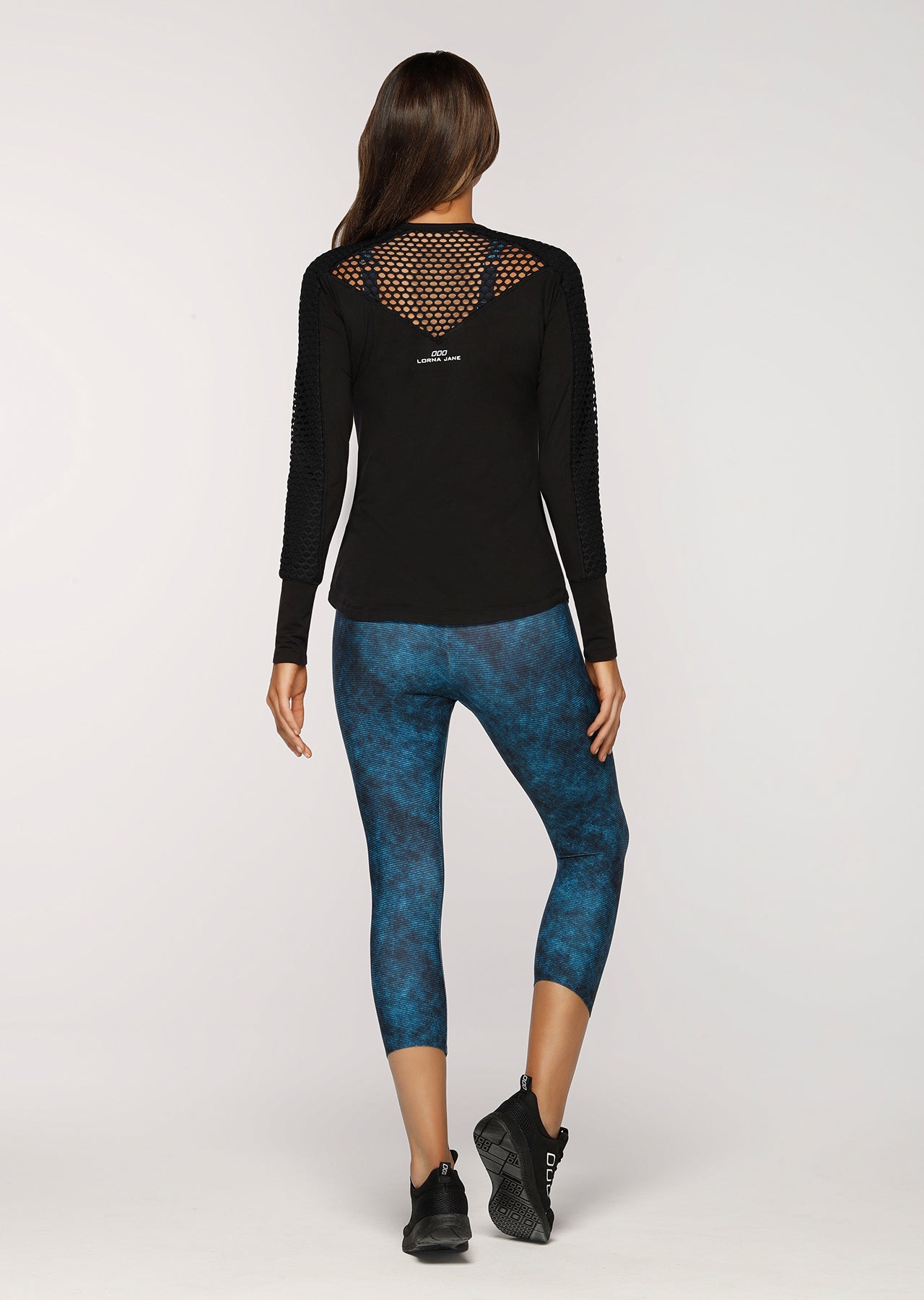 Lorna Jane Nightfall L/Slv Active Top - Black