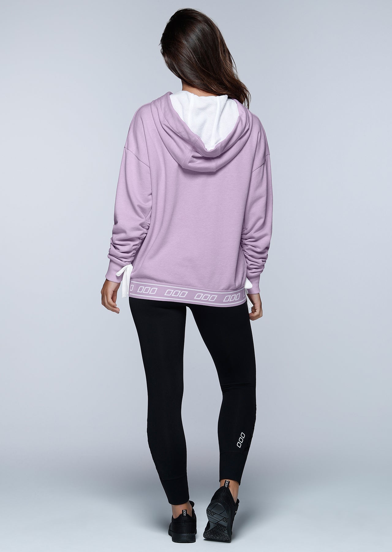 Lorna Jane Off Beat Hoodie - Soft Lilac Marl