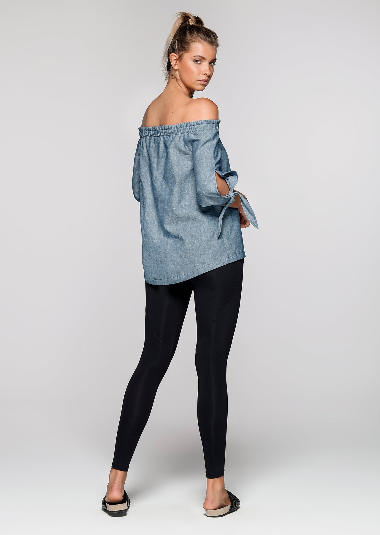 Lorna Jane Off The Shoulder Top - Denim