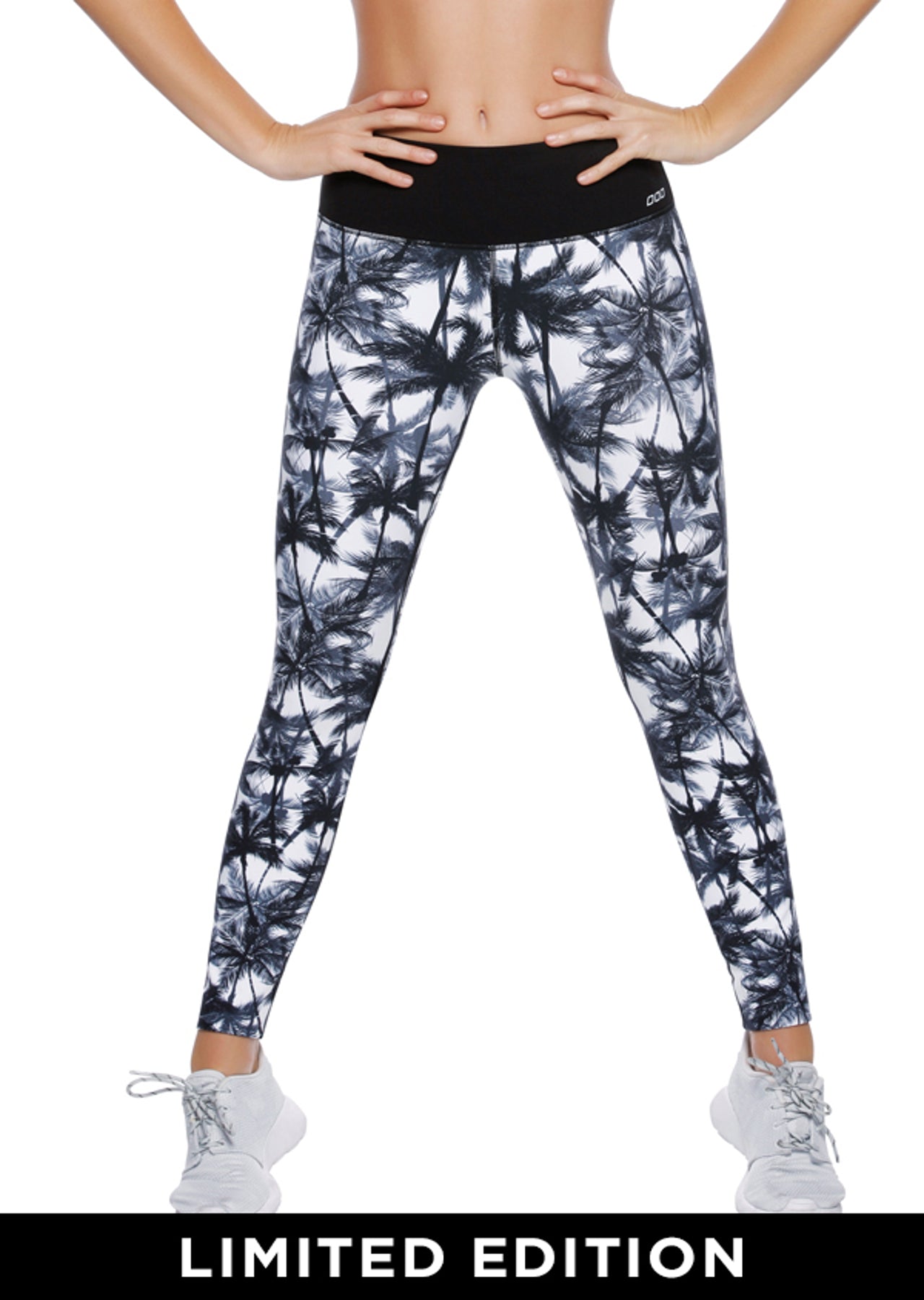 Lorna Jane Offbeat F/L Tight - Black/White