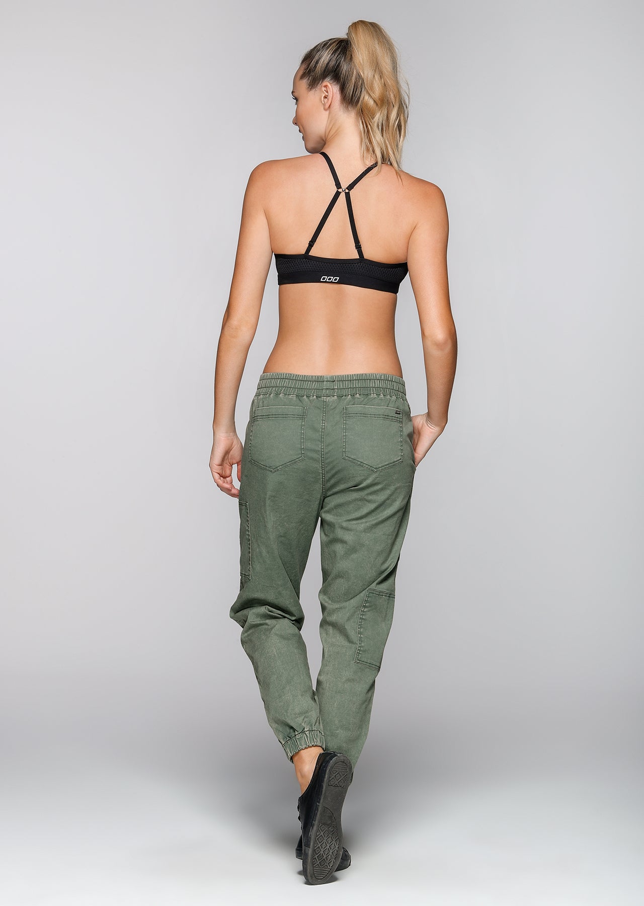 Lorna Jane On The Go F/L Pants - Light Khaki