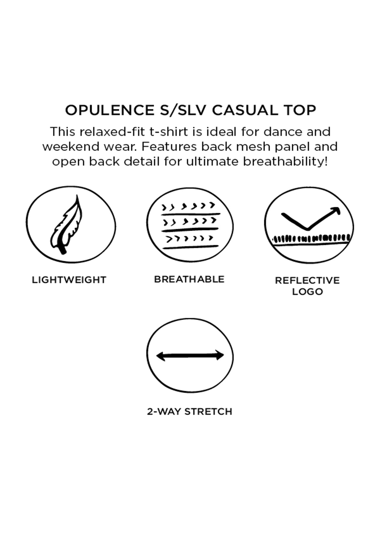 Lorna Jane Opulence S/Slv Casual Top - Ink