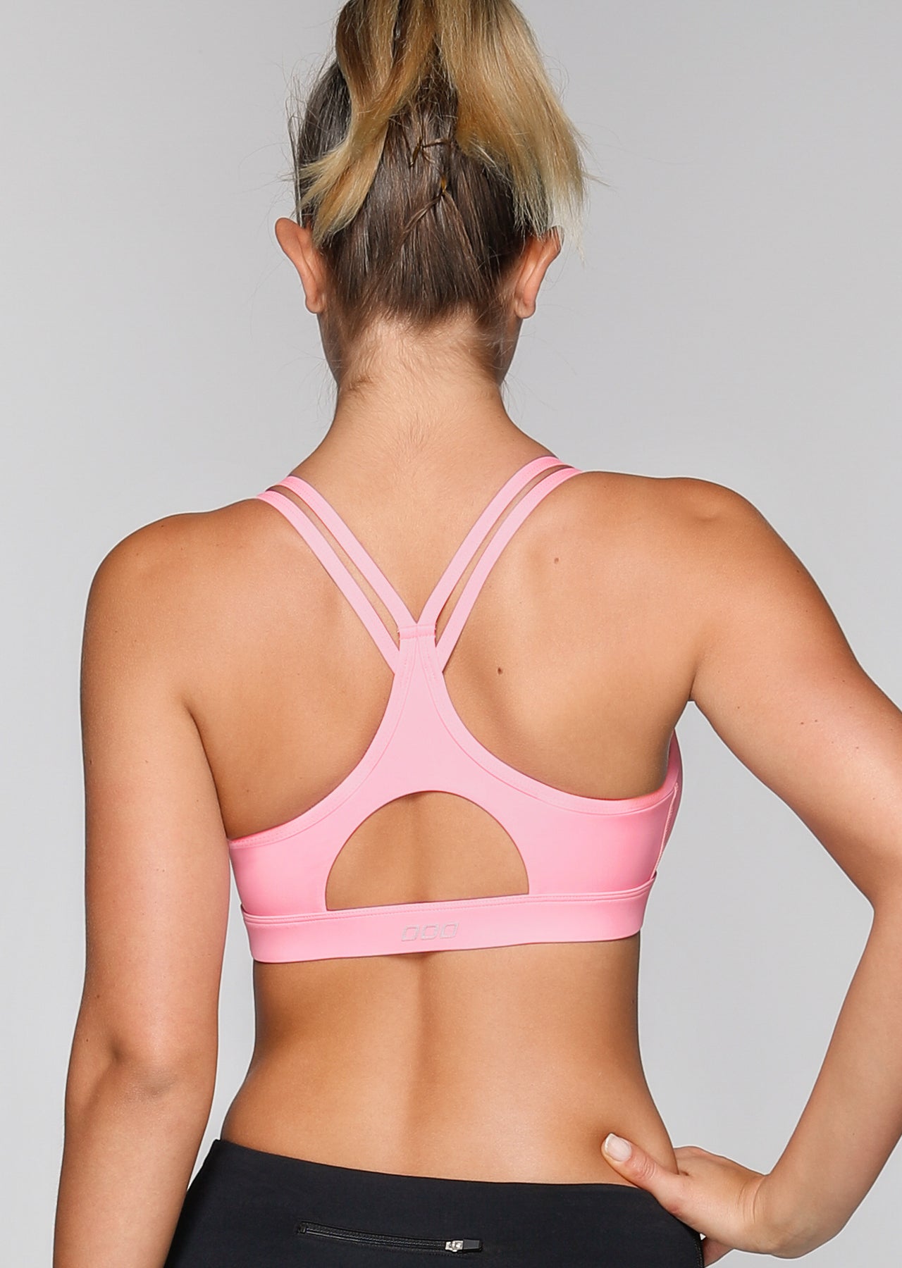 Lorna Jane Oriental Sports Bra - Pale Fairy Floss