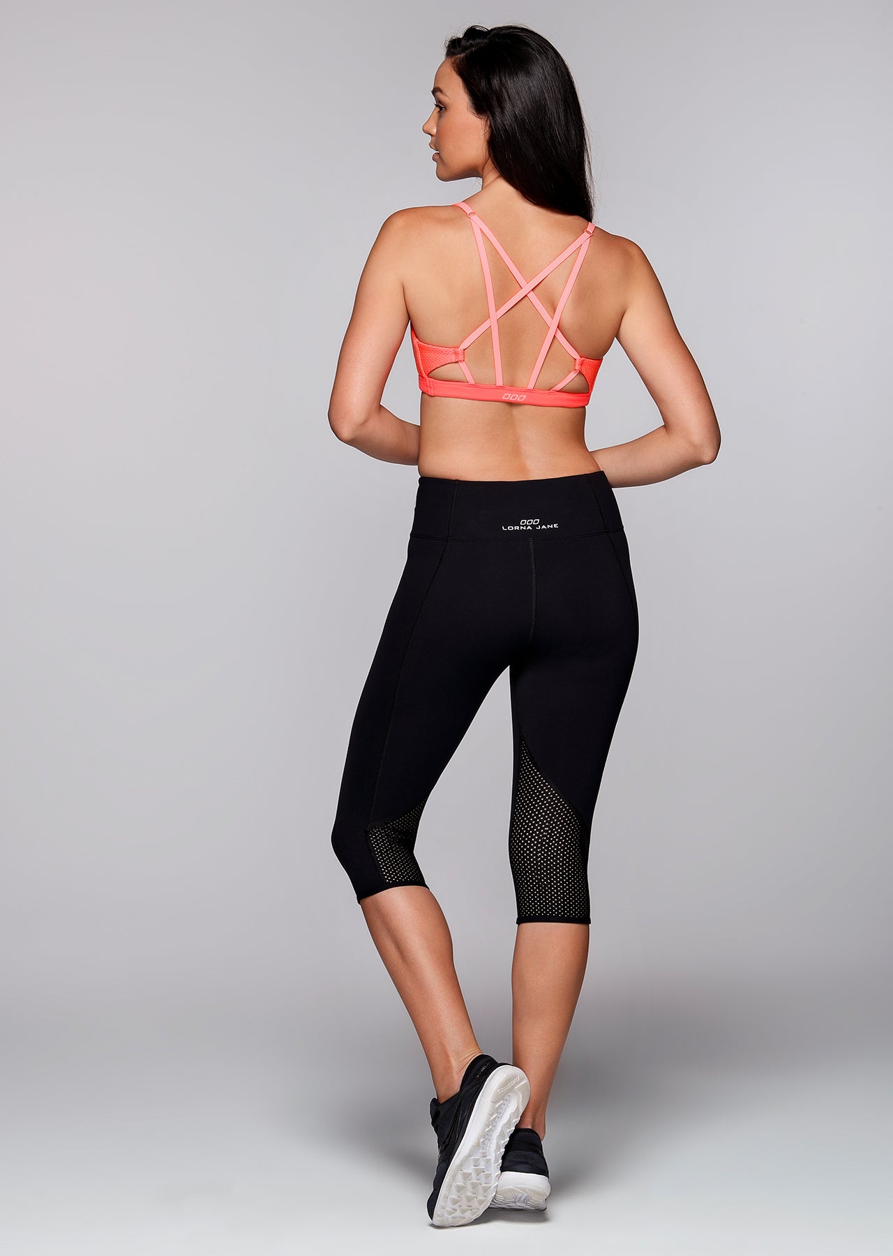 Lorna Jane Pace Booty Support 3/4 Tight - Black
