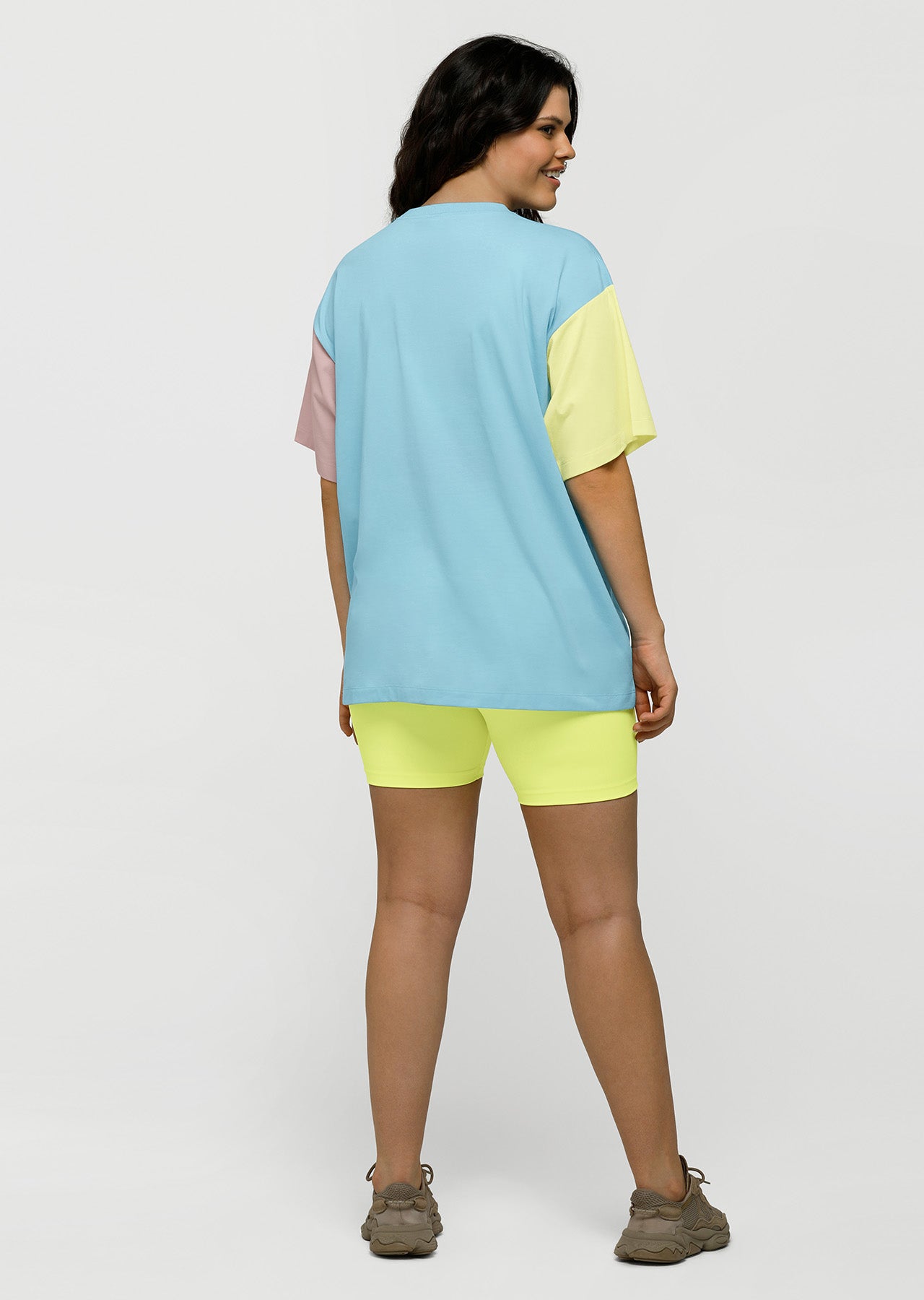 Lorna Jane Pastel Power Oversized Tee - Blue Sky