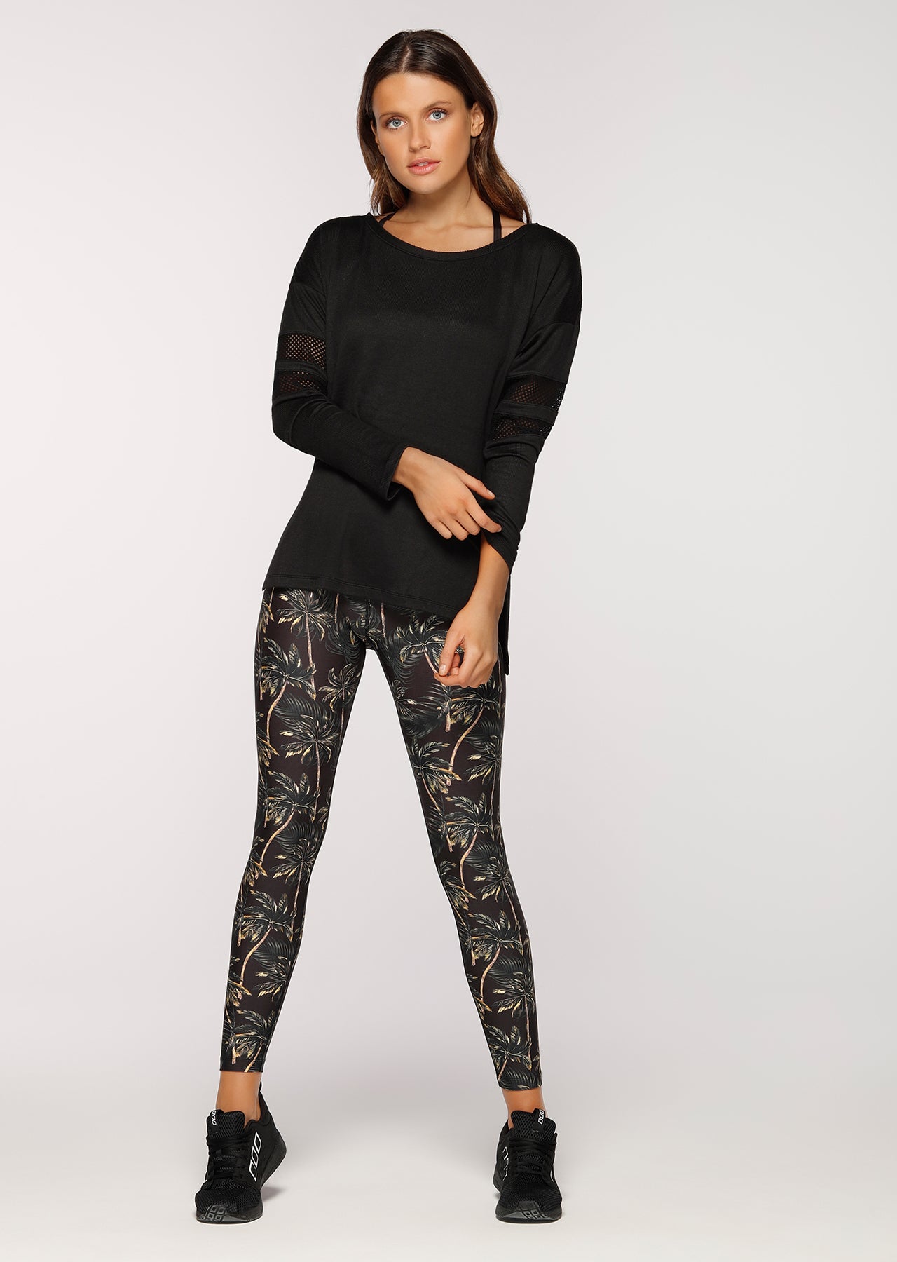 Lorna Jane Peaceful L/Slv Top - Black