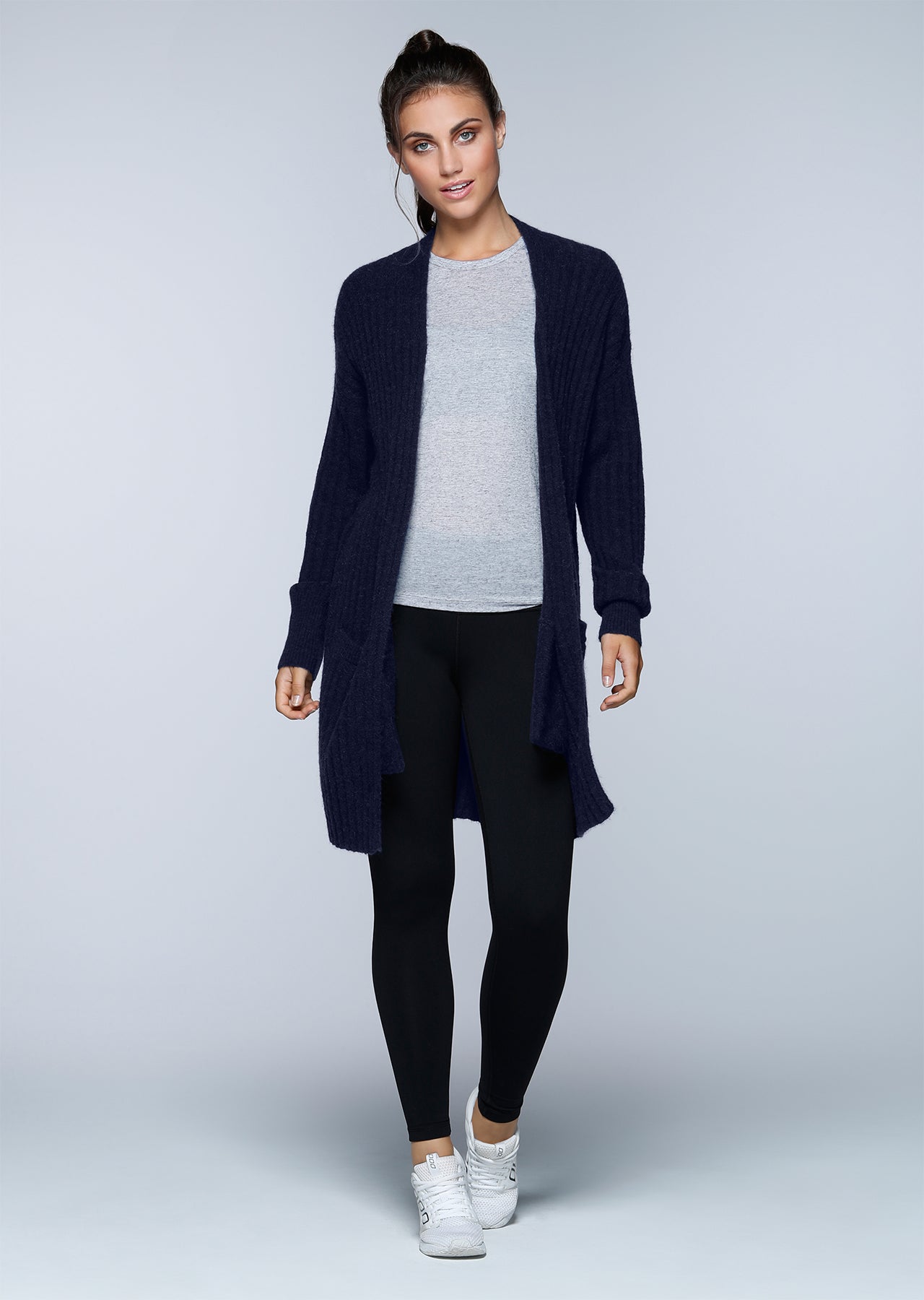 Lorna Jane Post Practice Knit Cardi - Ink