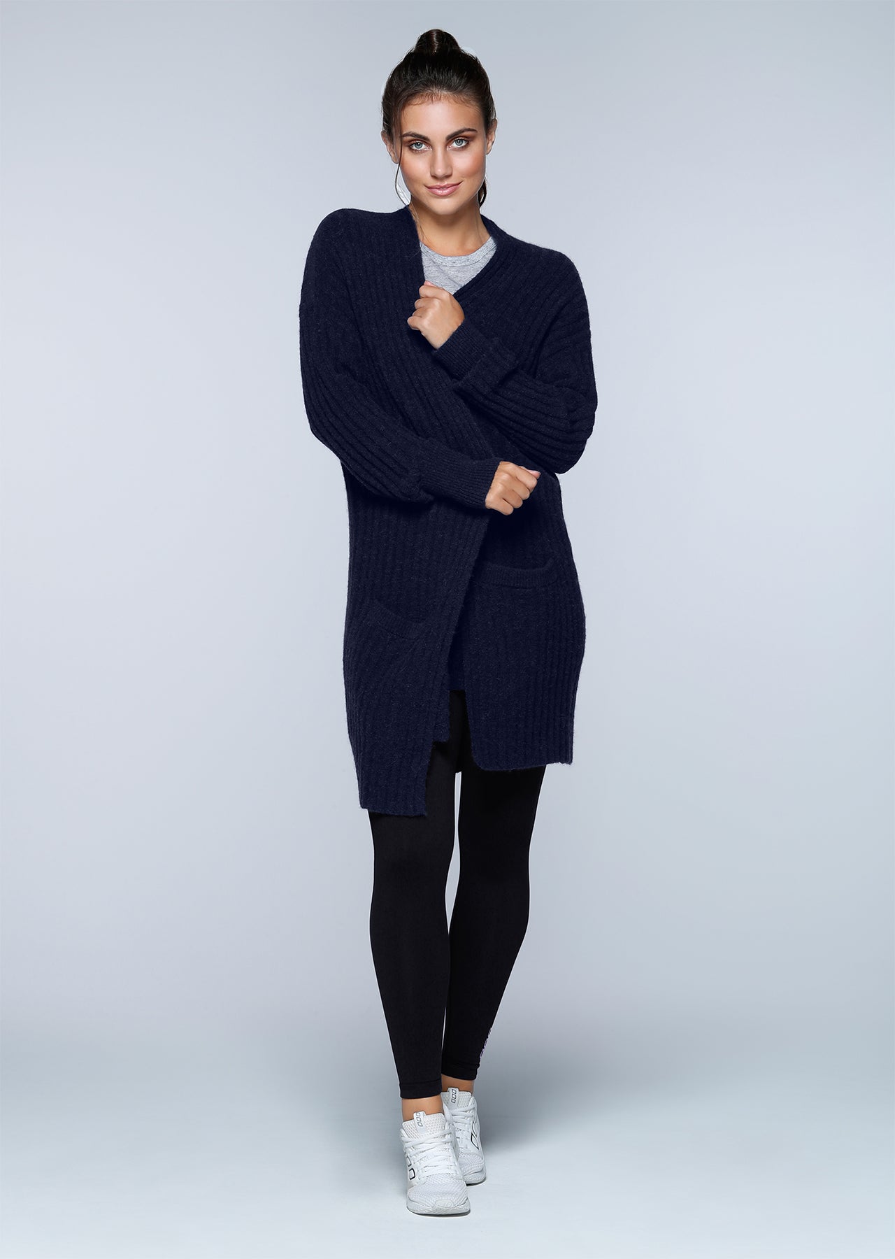 Lorna Jane Post Practice Knit Cardi - Ink