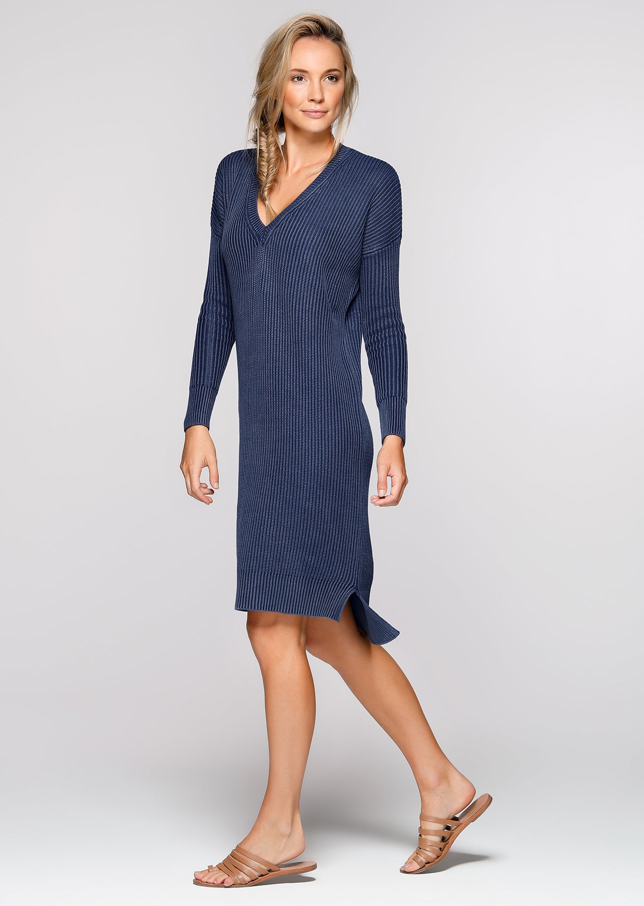 Lorna Jane Post Practice Knit Dress - Ink