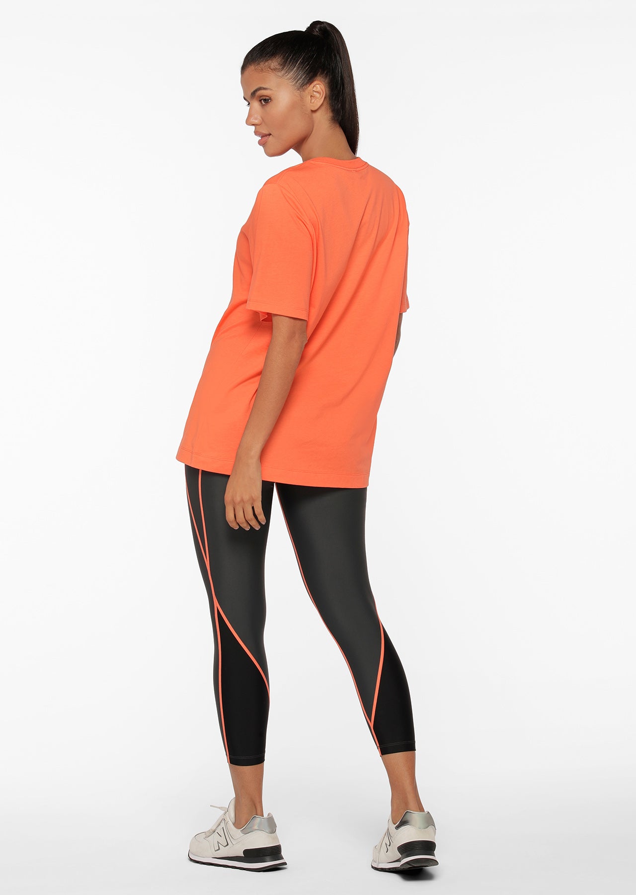 Lorna Jane Power Fit Transdry Relaxed Tee - Satsuma