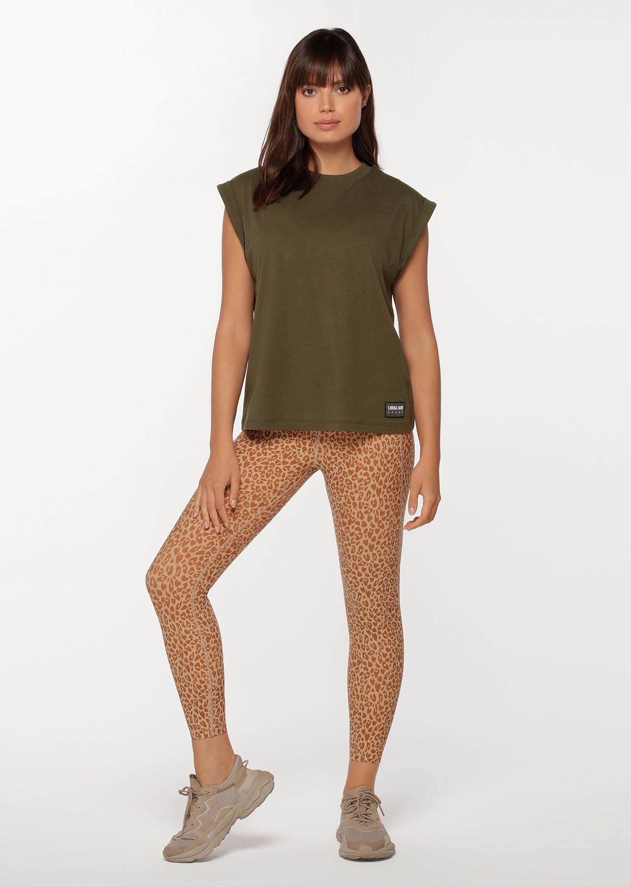 Lorna Jane Rally Tank - Dark Khaki