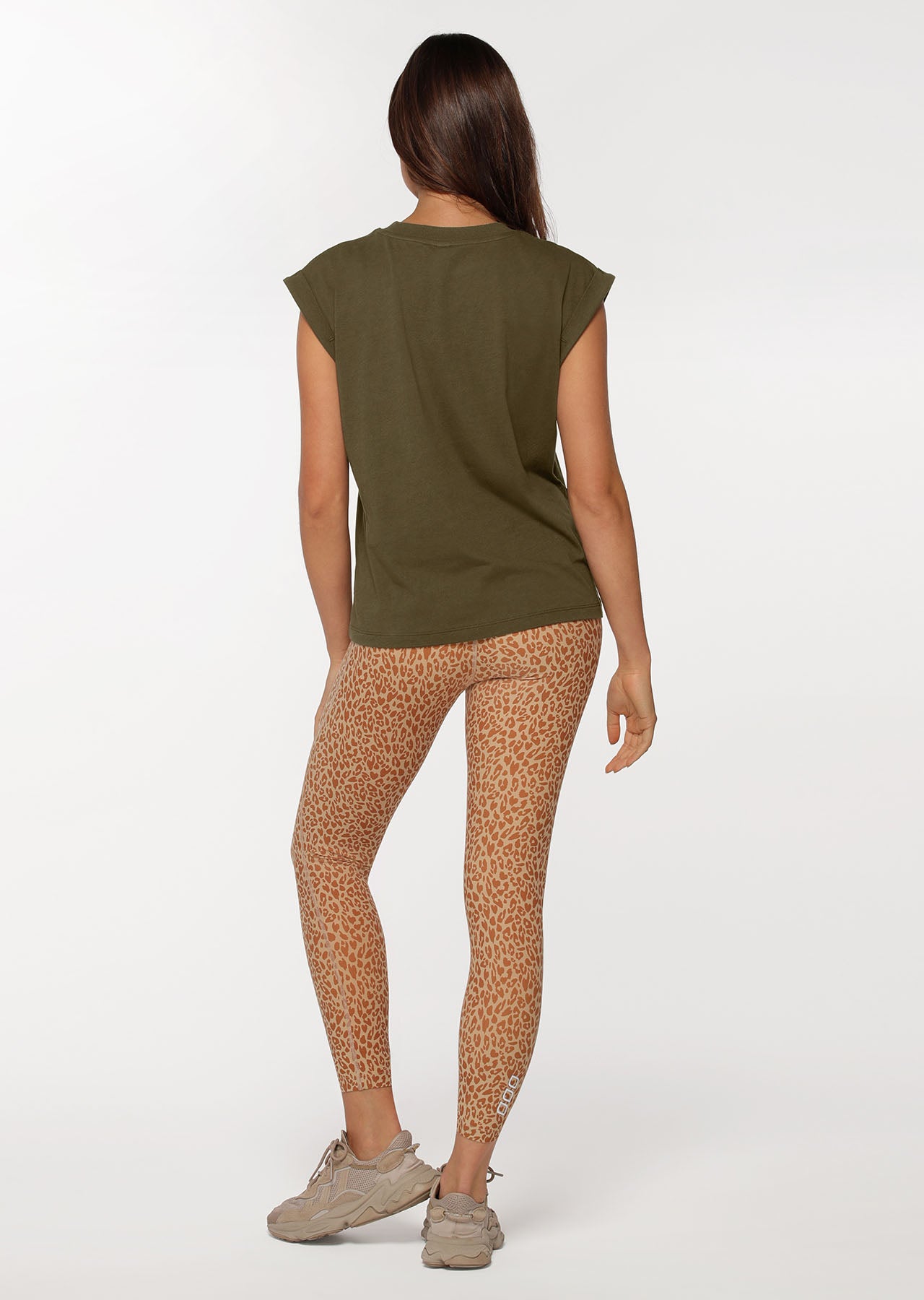 Lorna Jane Rally Tank - Dark Khaki