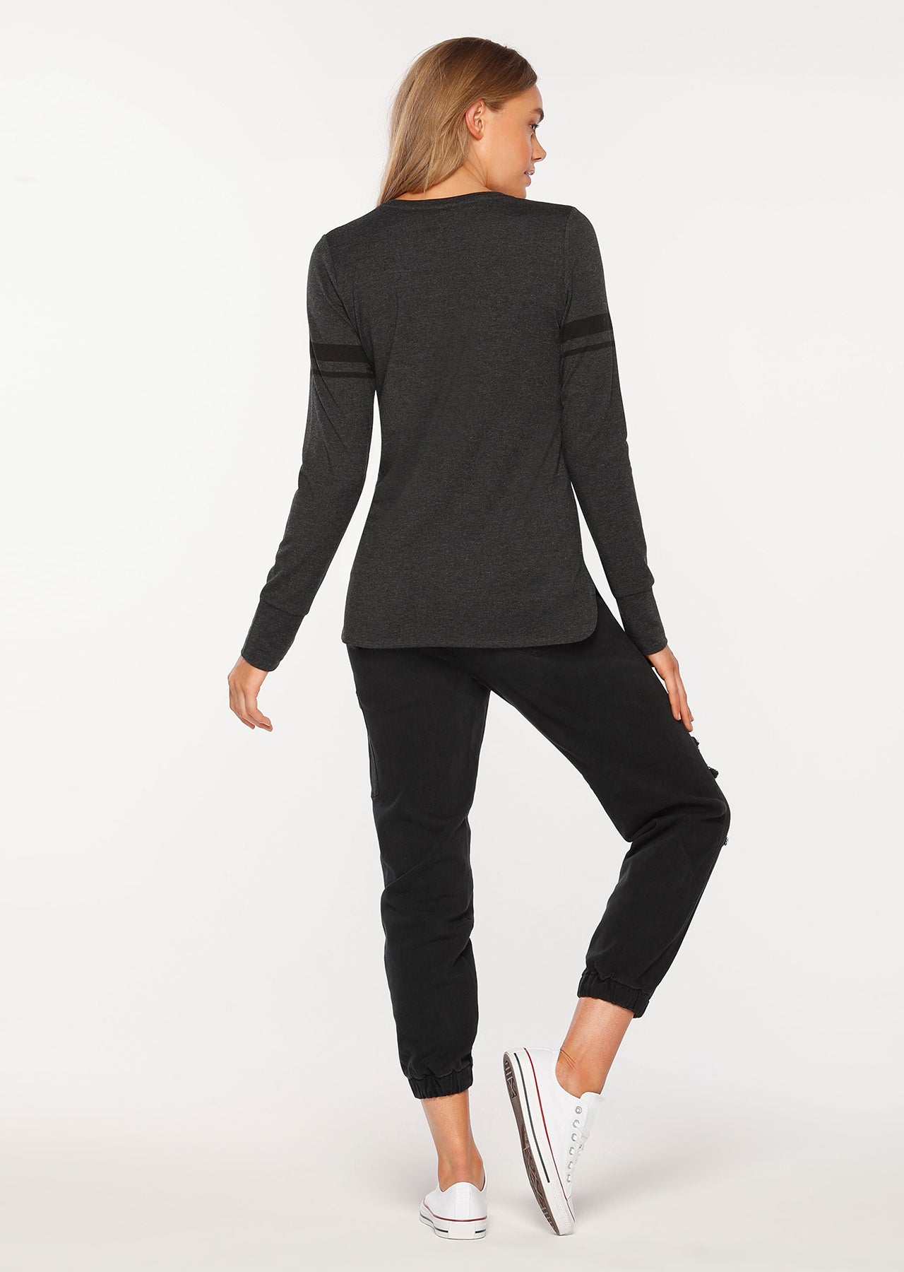 Lorna Jane Rebel Distressed Pants - Black