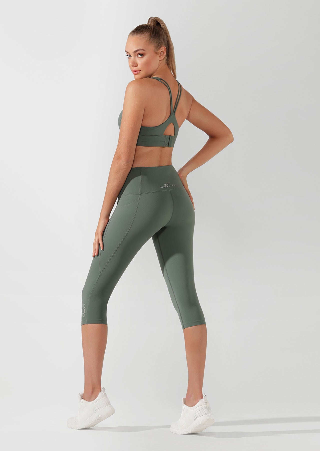 Lorna Jane Rebound Sports Bra - Military