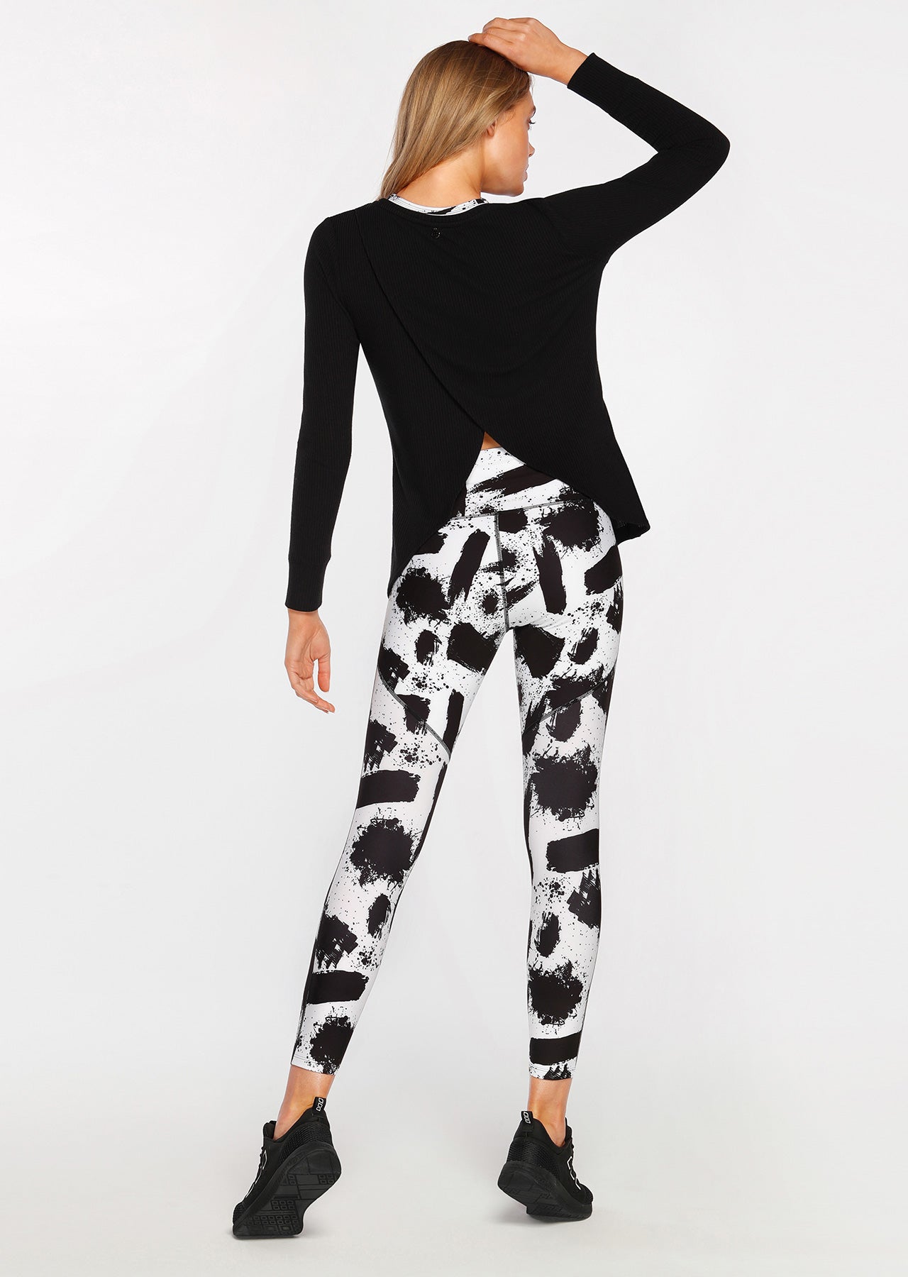 Lorna Jane Reinforce Core Booty Ankle Biter Tight - Abstract Art Print