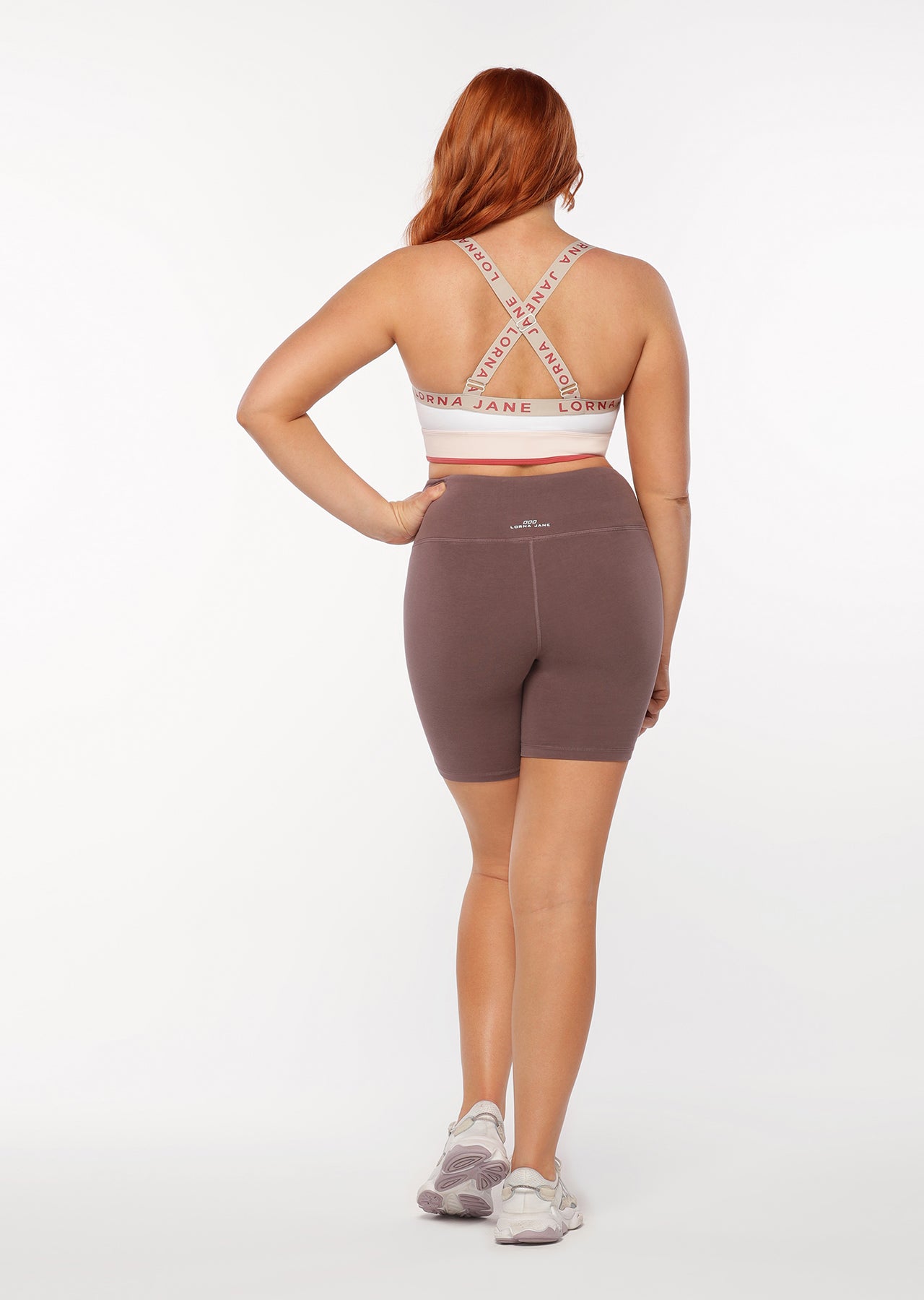 Lorna Jane Relaxed Bike Shorts - Stone