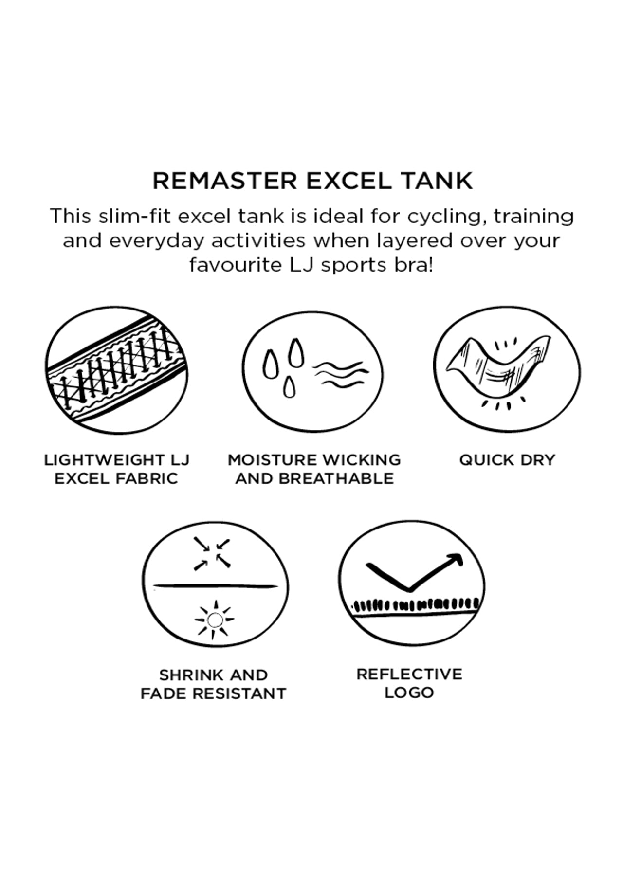 Lorna Jane Remaster Excel Tank - Neon Melon