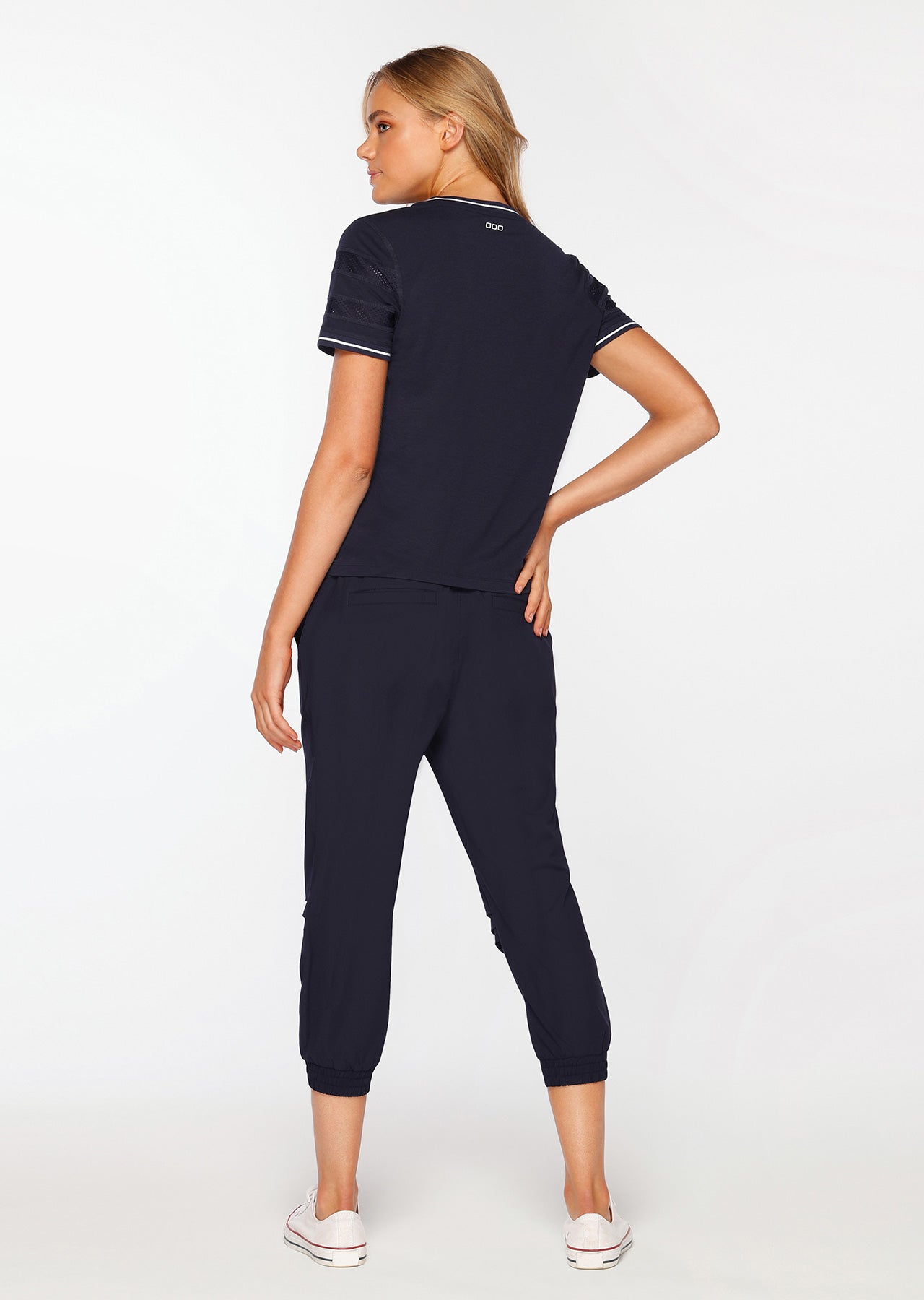 Lorna Jane Retro Active Tee - French Navy