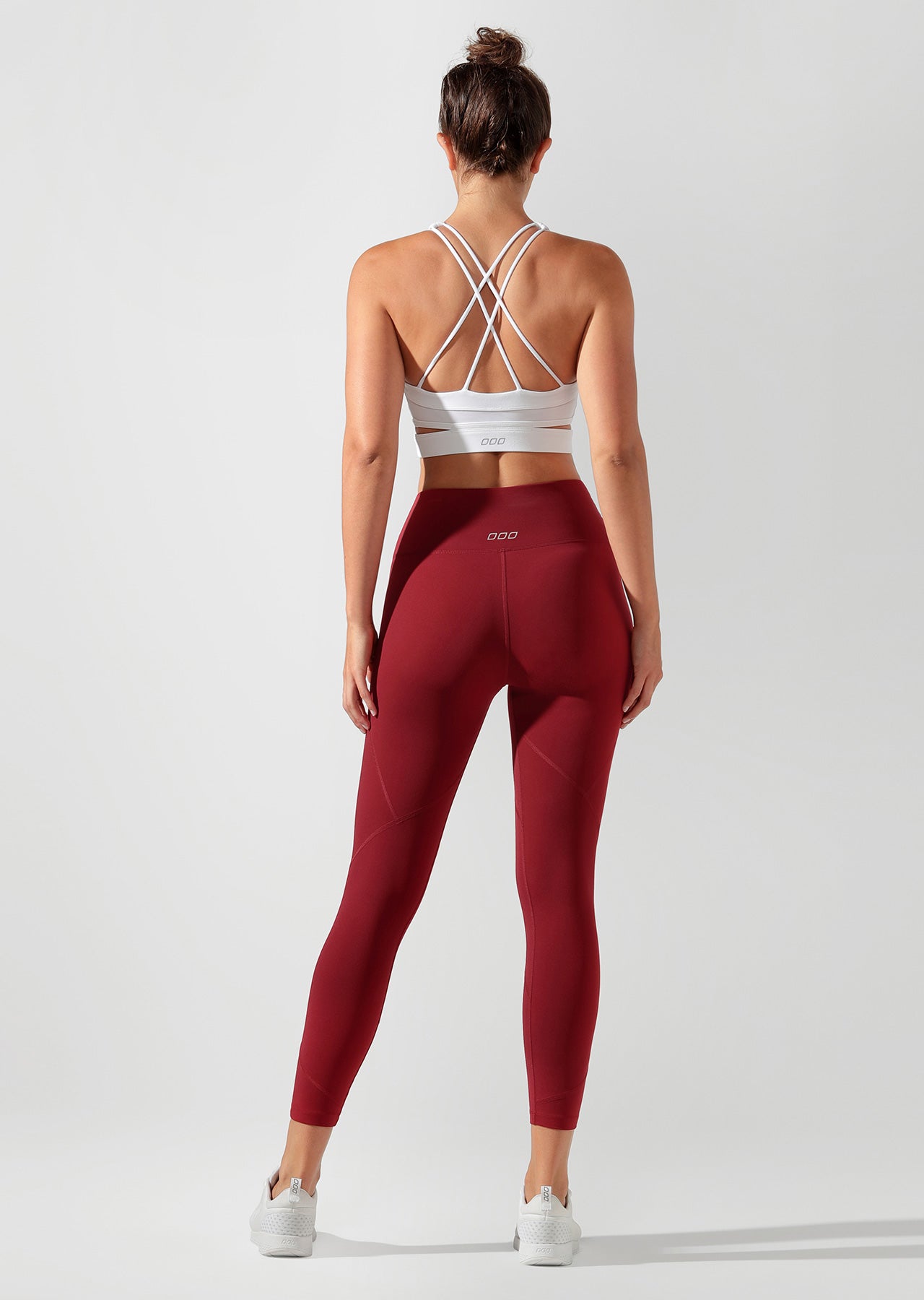Lorna Jane Retro Ankle Biter Tight - Cherry