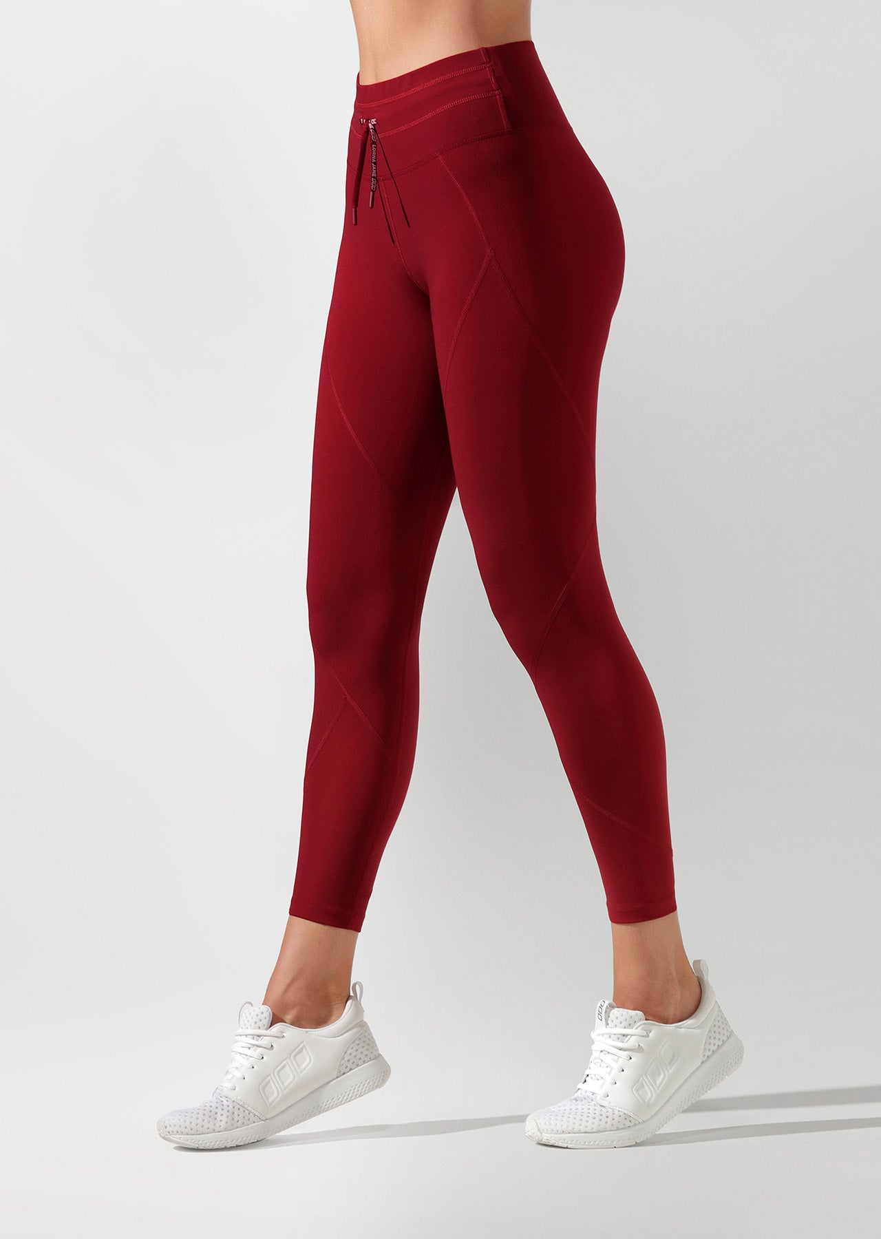 Lorna Jane Retro Ankle Biter Tight - Cherry