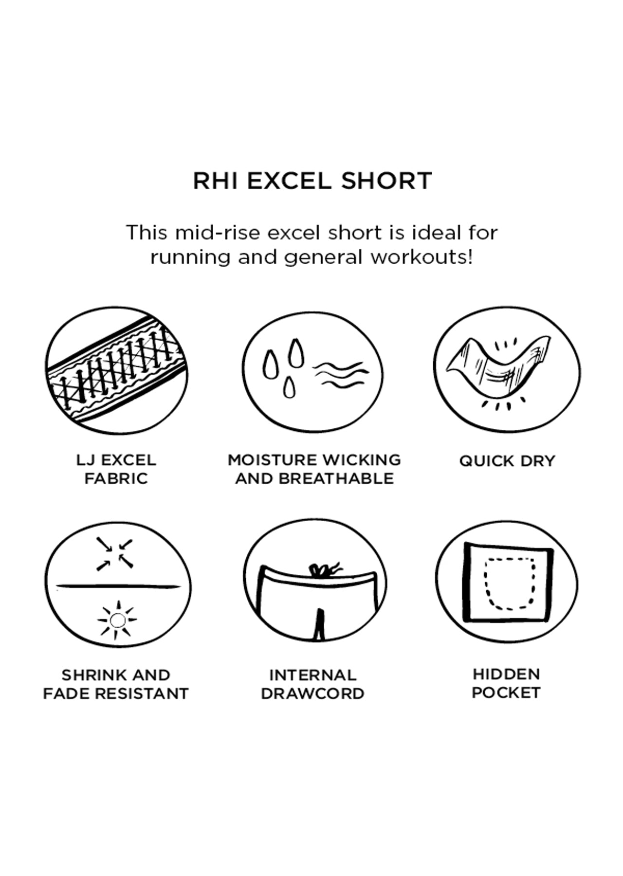 Lorna Jane Rhi Excel Shorts - Black