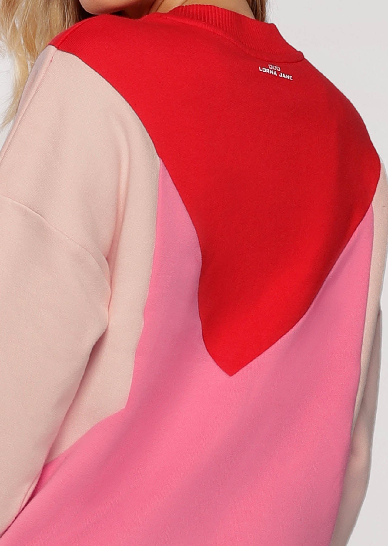 Lorna Jane Rib Crew Neck Jumper - Paprika Multi