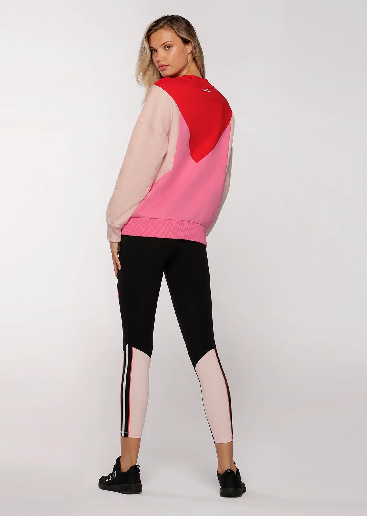 Lorna Jane Rib Crew Neck Jumper - Paprika Multi