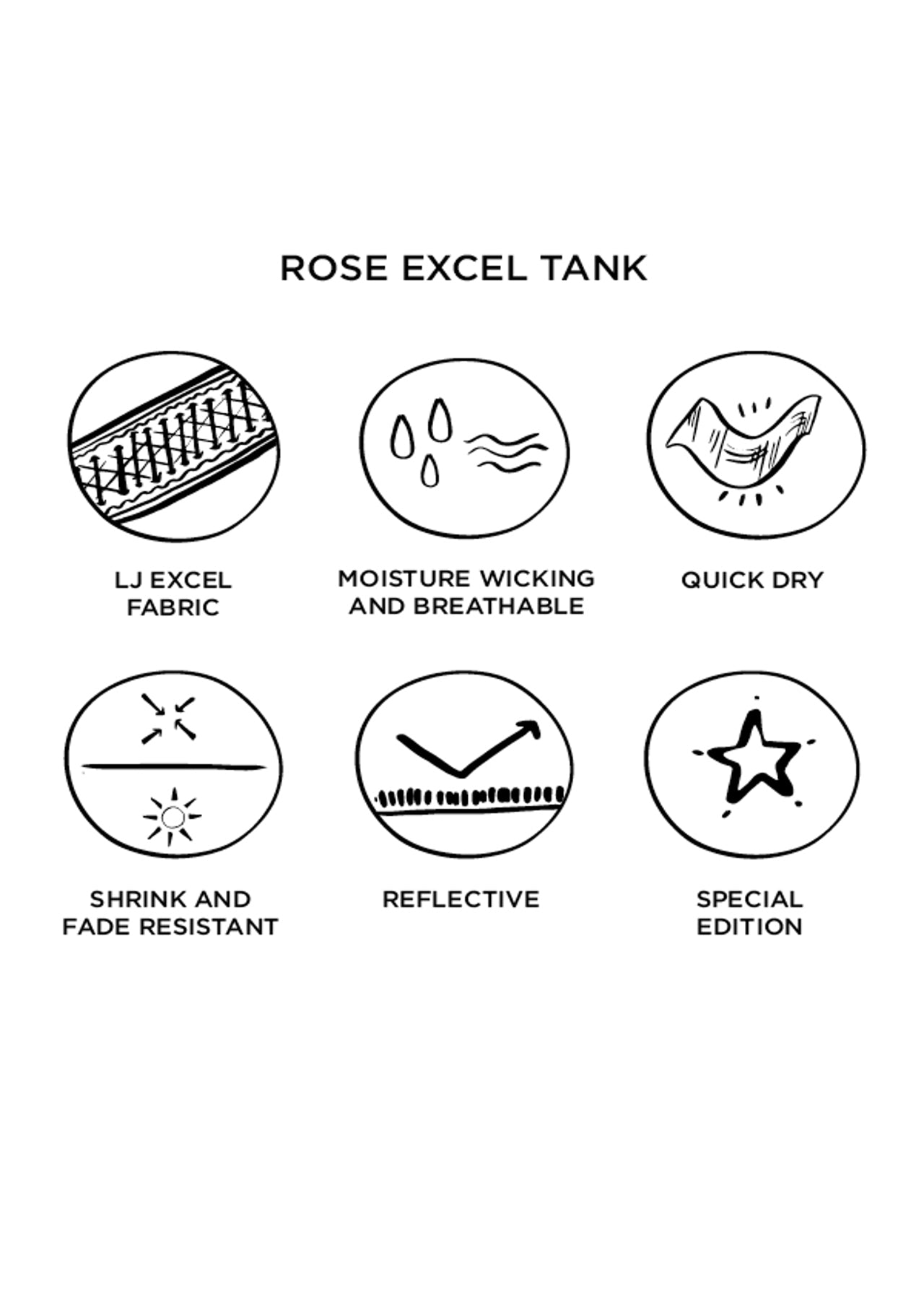 Lorna Jane Rose Excel Tank - Black