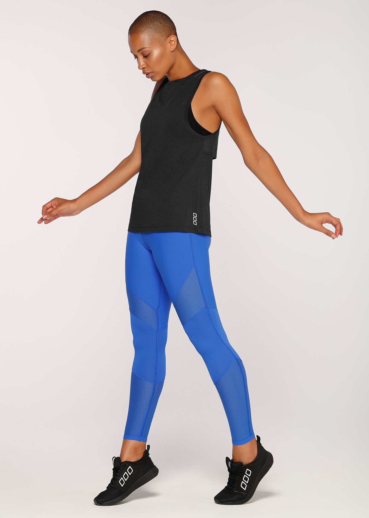 Lorna Jane Ryder Active Tank - Black Marl