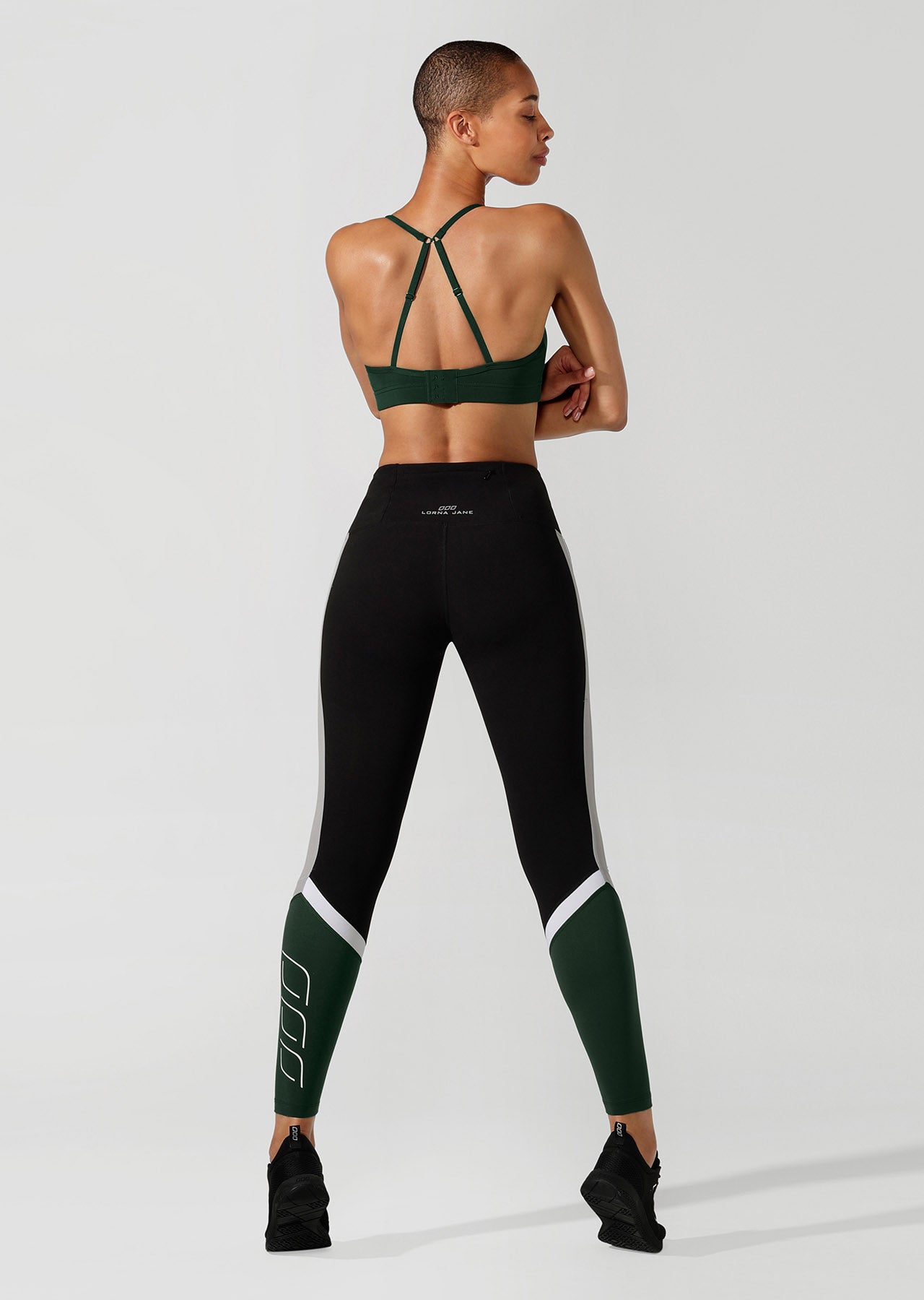 Lorna Jane Sammy Sports Bra - Fig Green