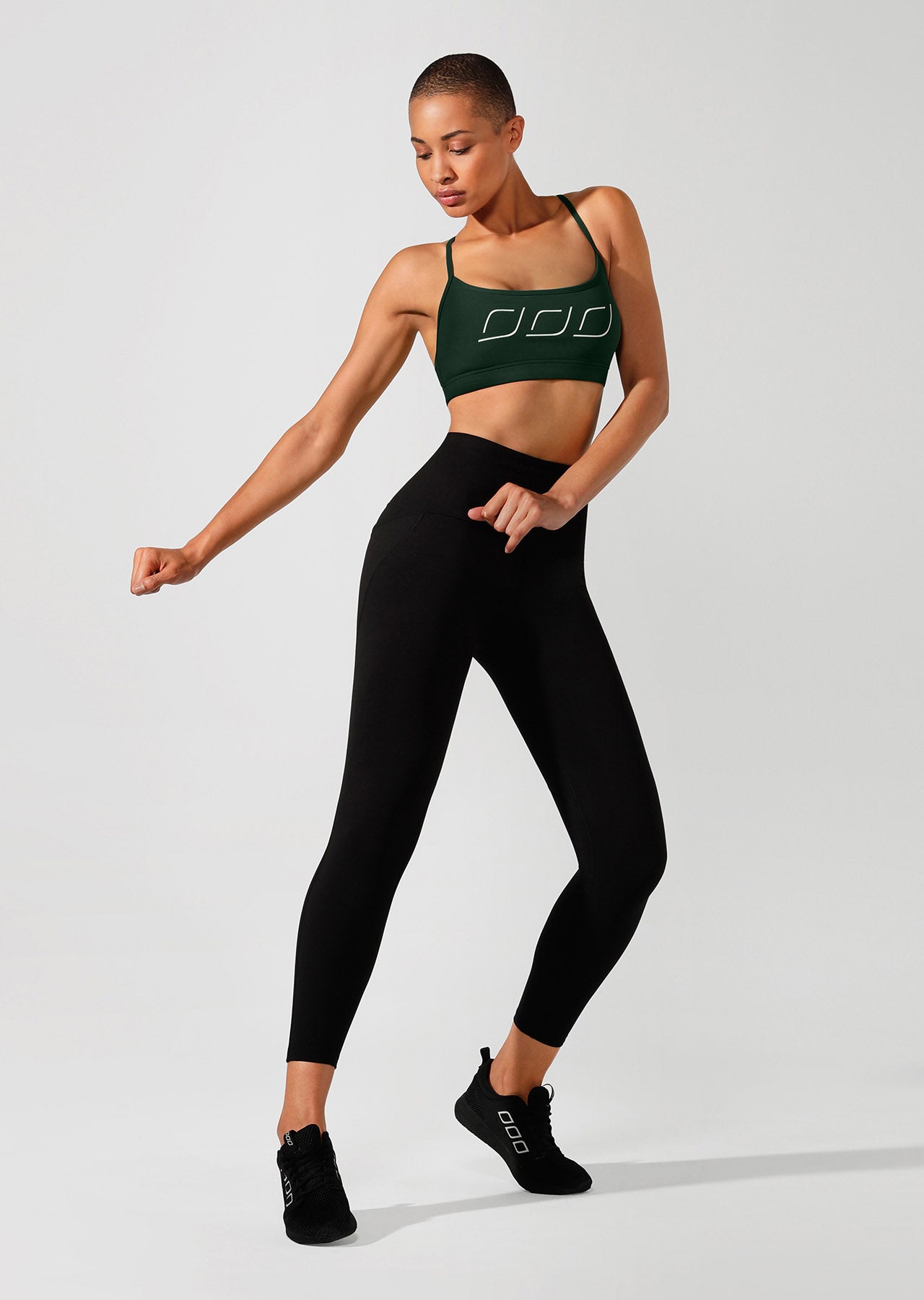 Lorna Jane Sammy Sports Bra - Fig Green
