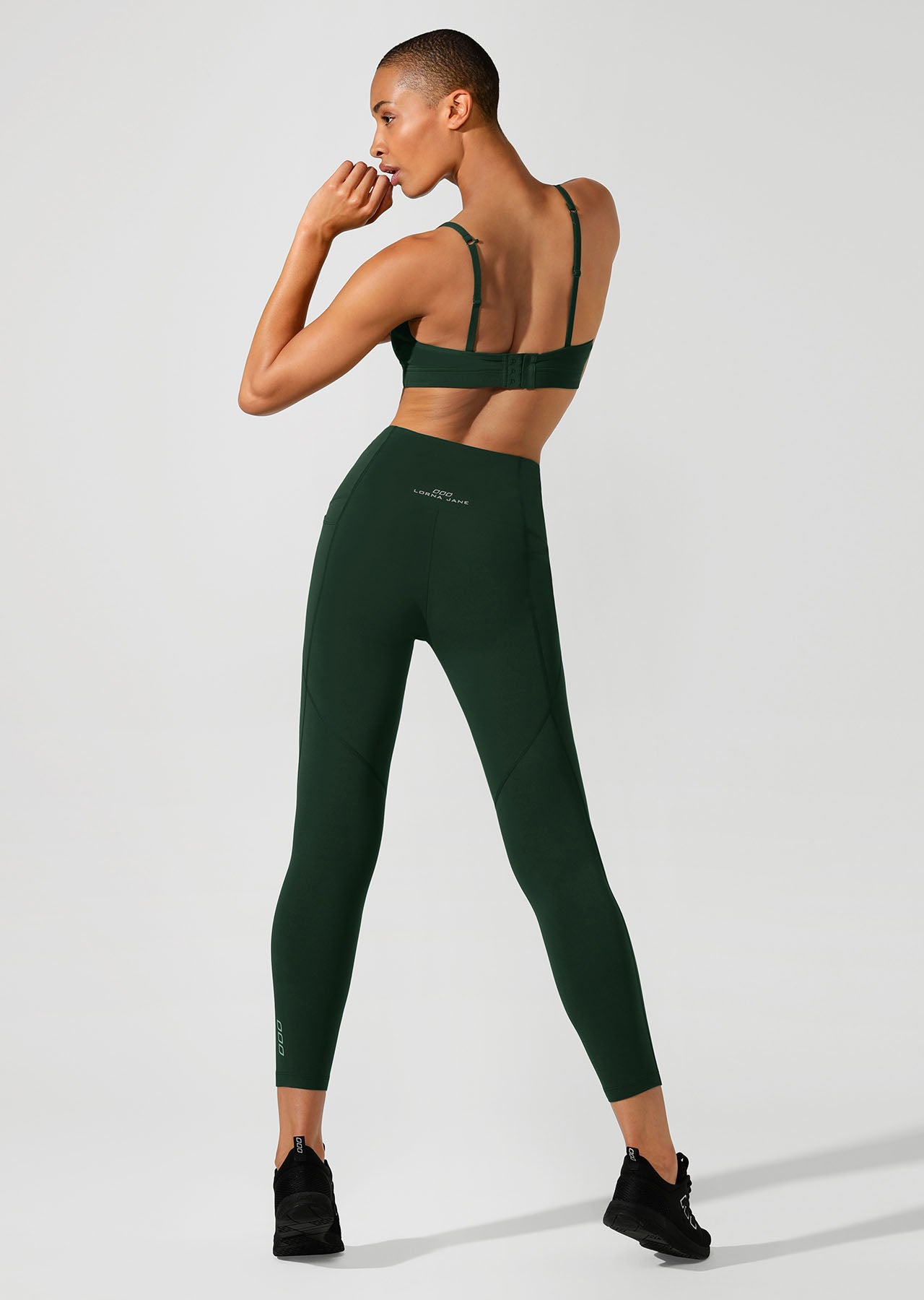 Lorna Jane Sammy Sports Bra - Fig Green