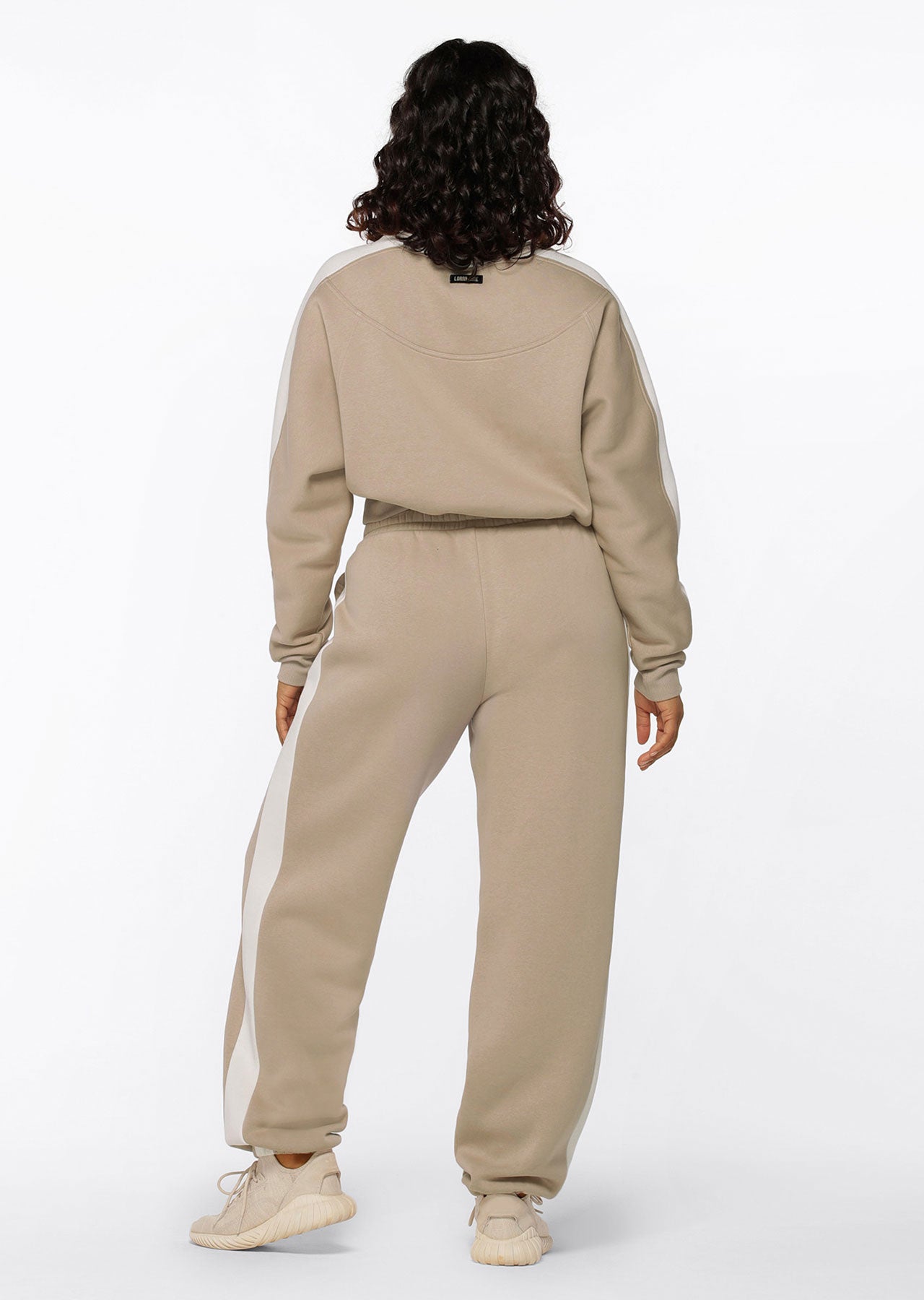 Lorna Jane Serene Fleece Crop Jumper - Off-White