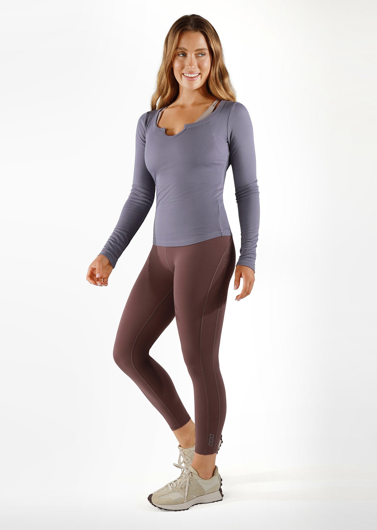 Lorna Jane Serene Long Sleeve Top - Soft Mauve