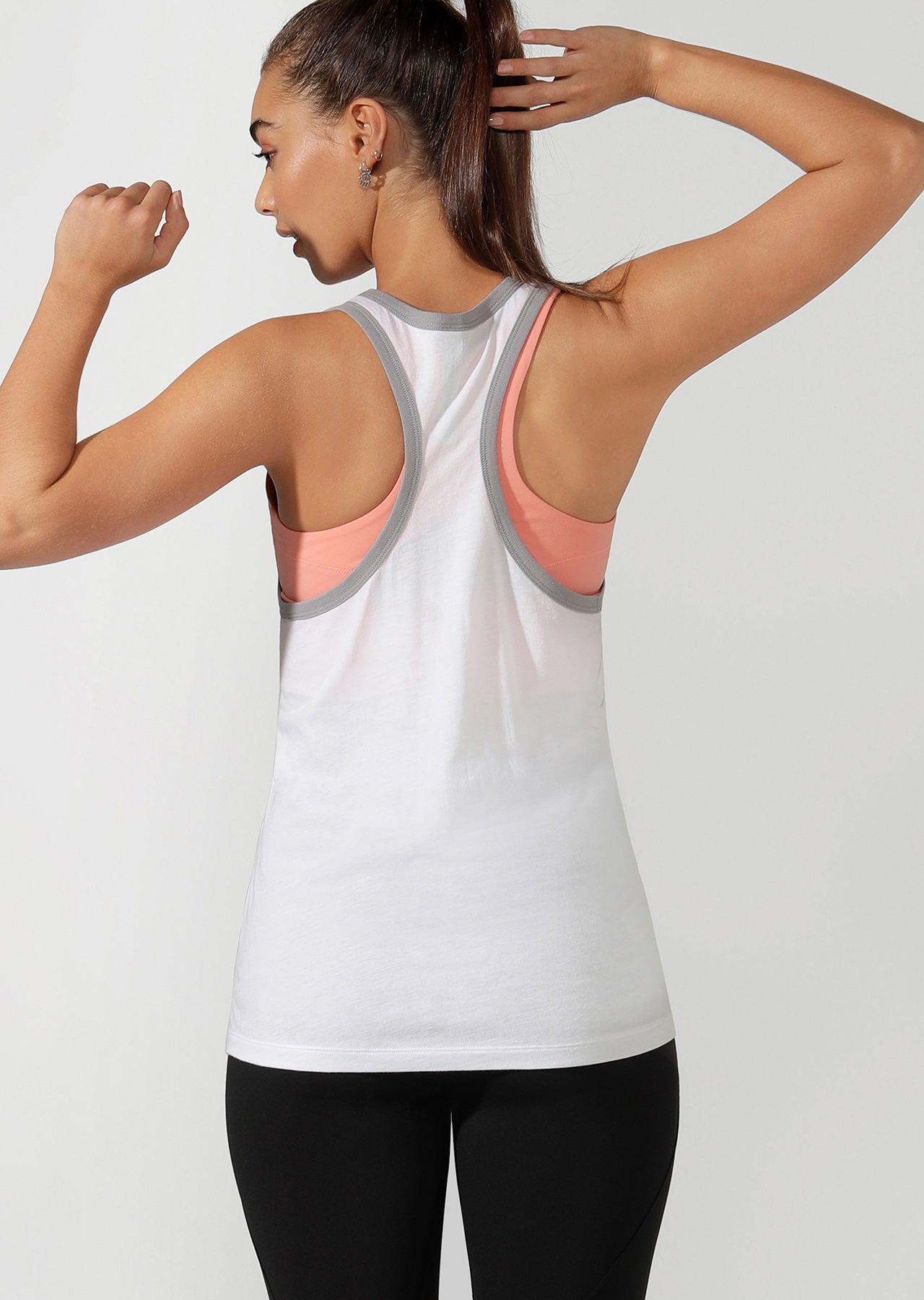 Lorna Jane Side Line Icon Tank - White