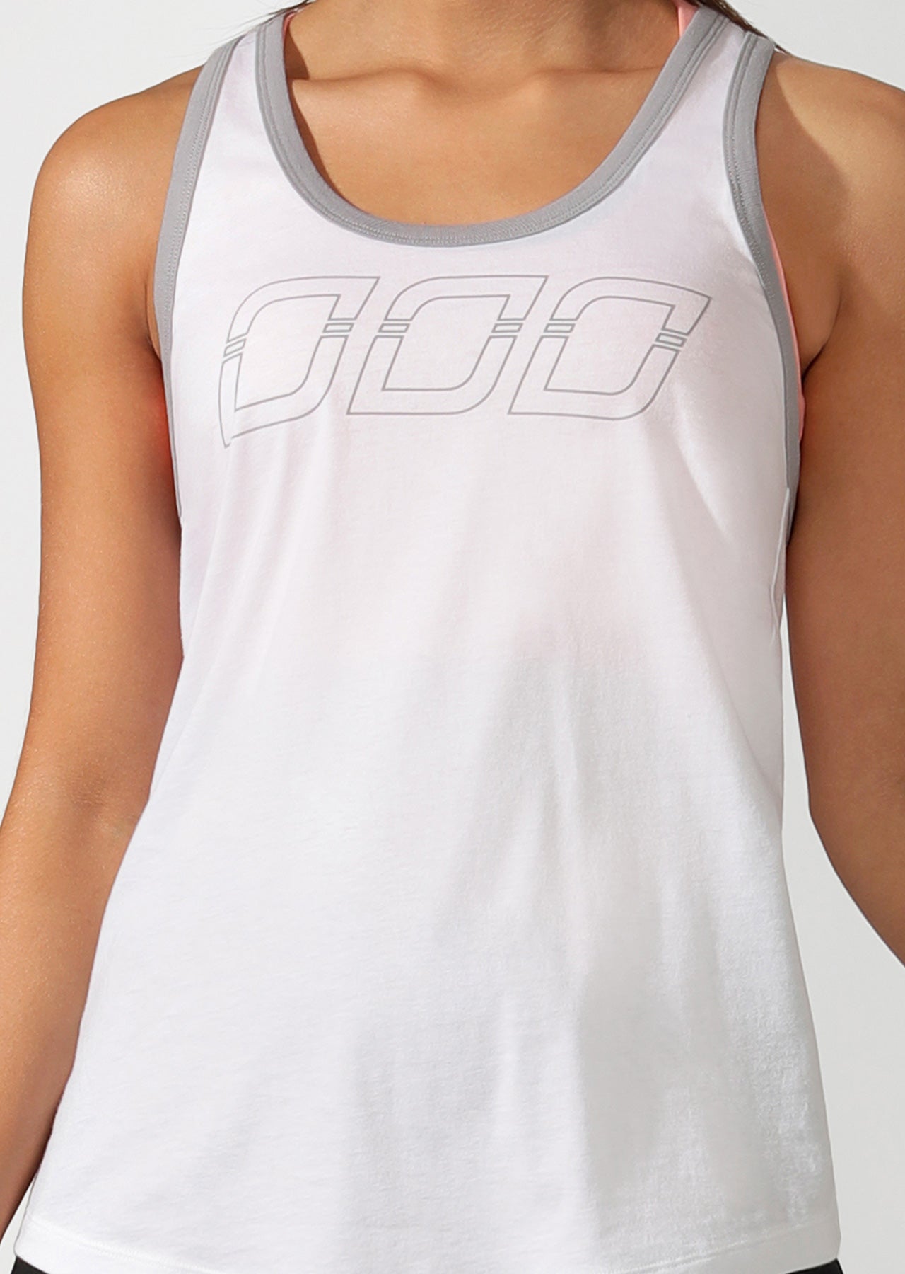 Lorna Jane Side Line Icon Tank - White