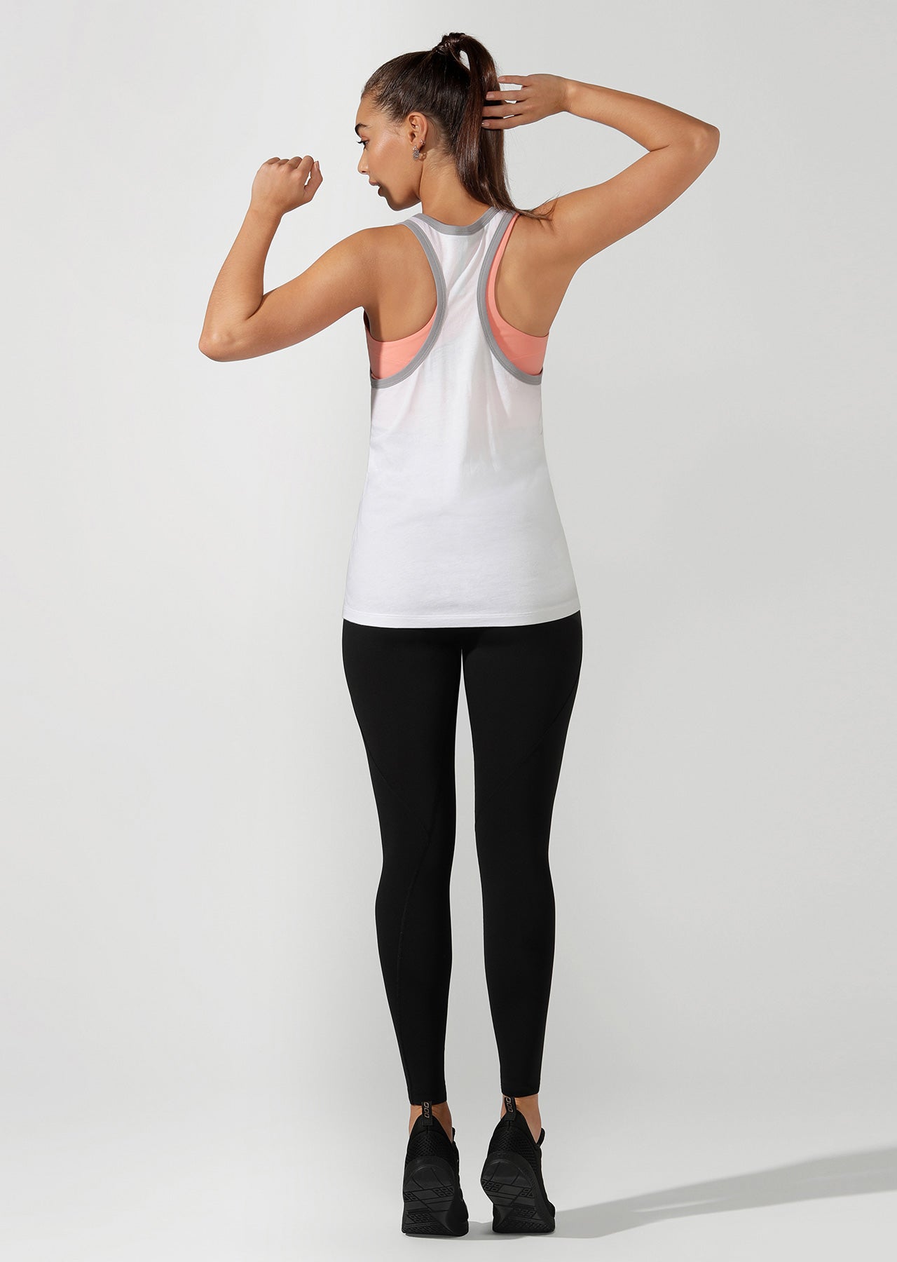 Lorna Jane Side Line Icon Tank - White