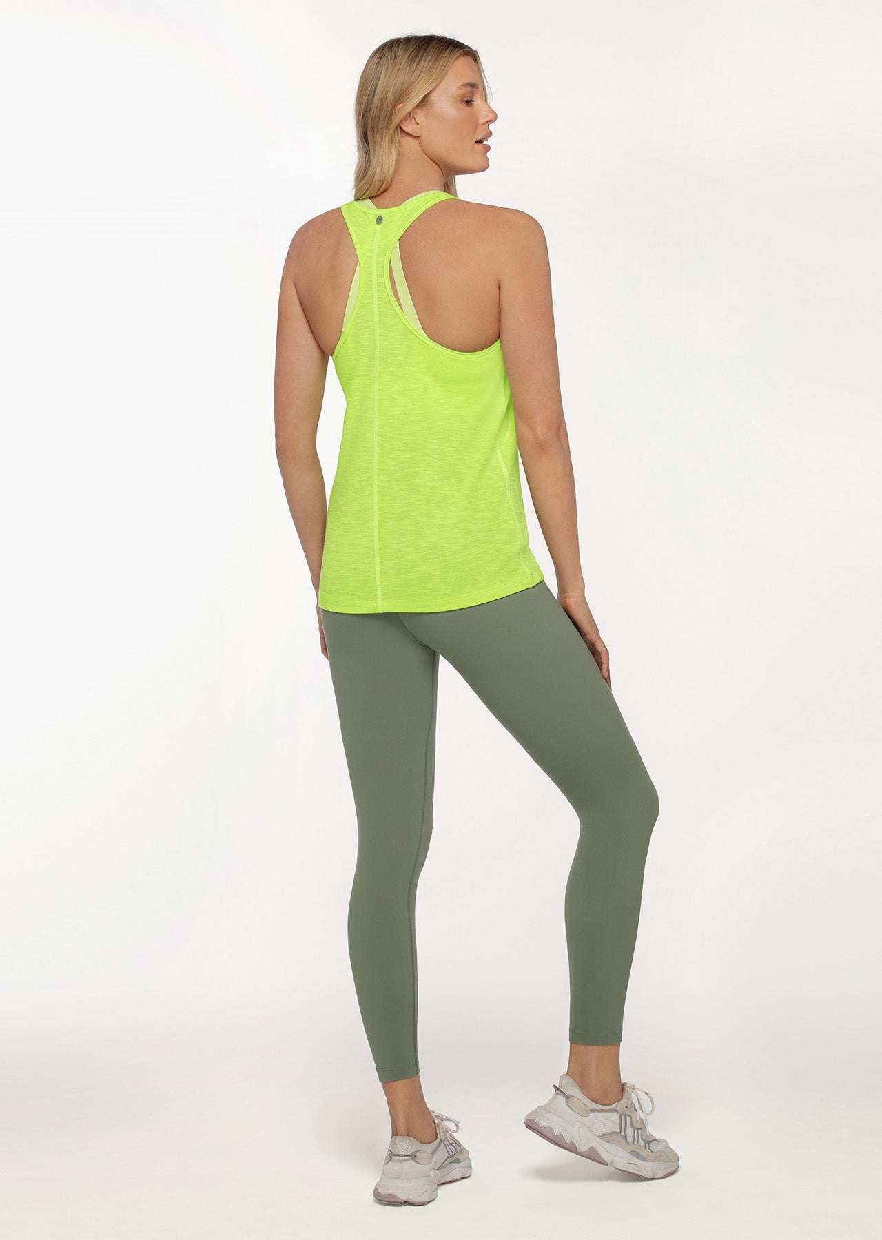 Lorna Jane Slouchy Gym Tank - Glow Green